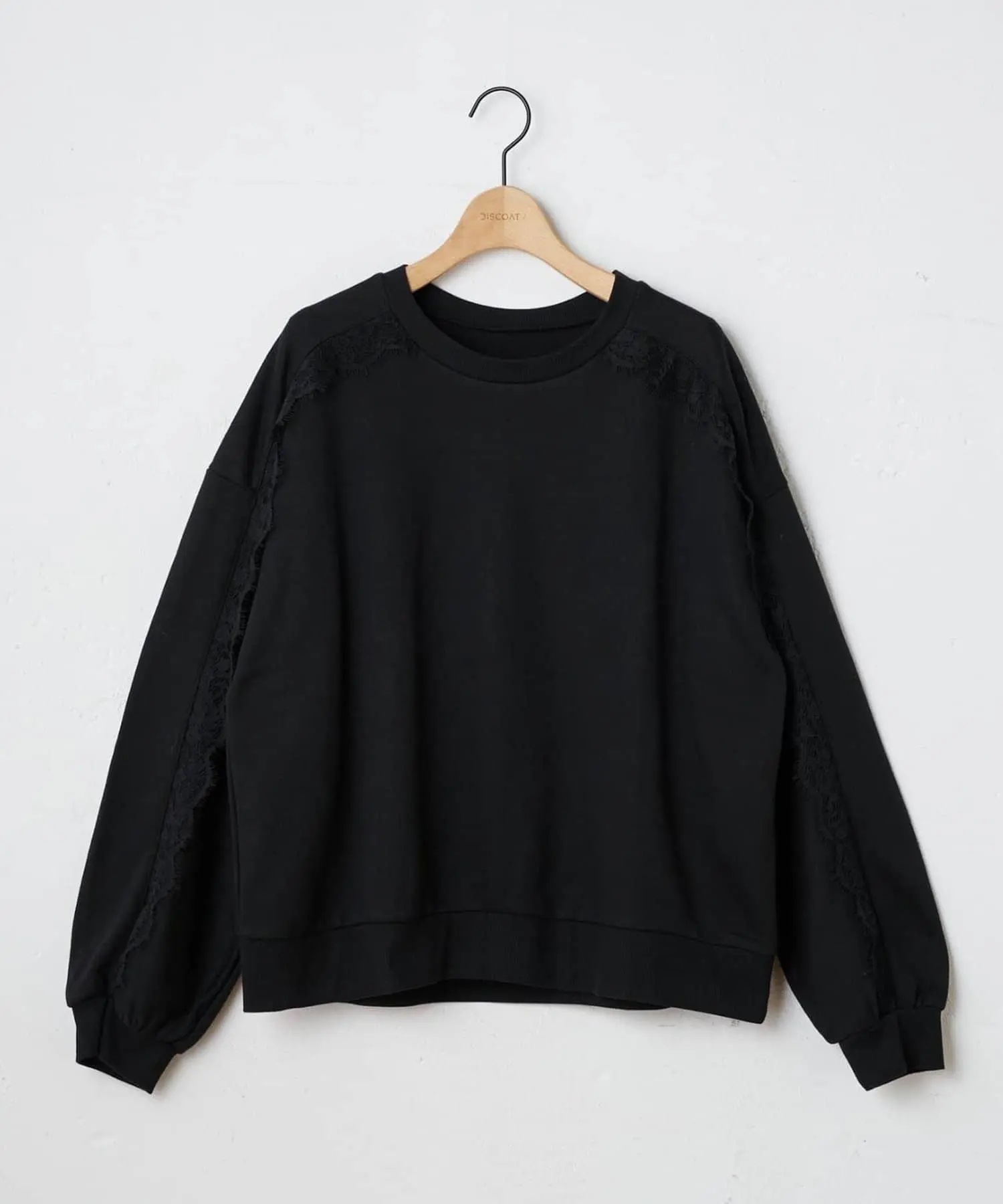 3色•Size M•蕾絲拼接圓領衛衣