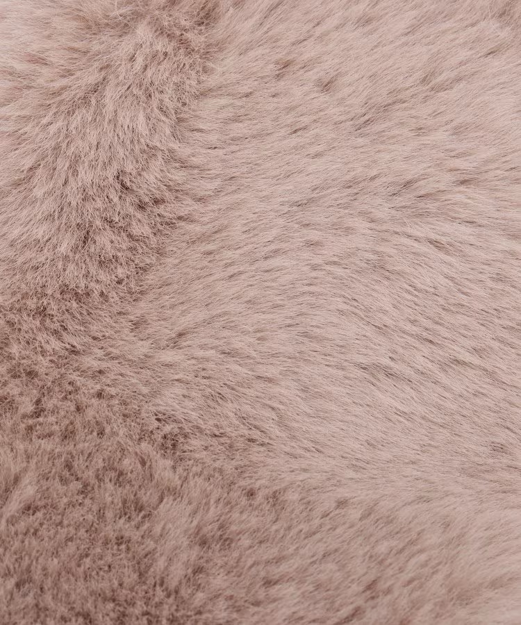 珍珠短款毛毛領頸巾