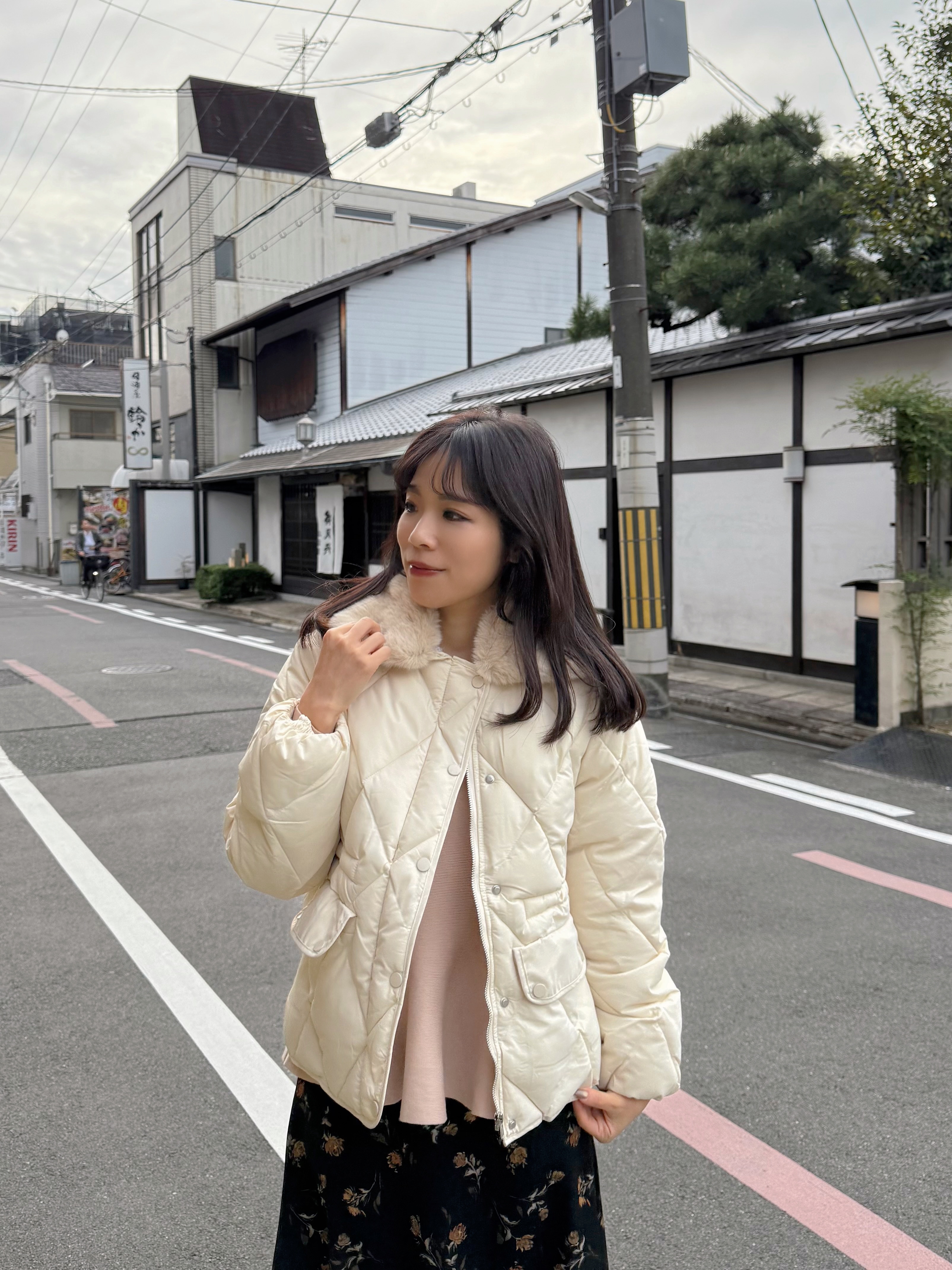 2色•毛毛領夾綿拉鍊外套