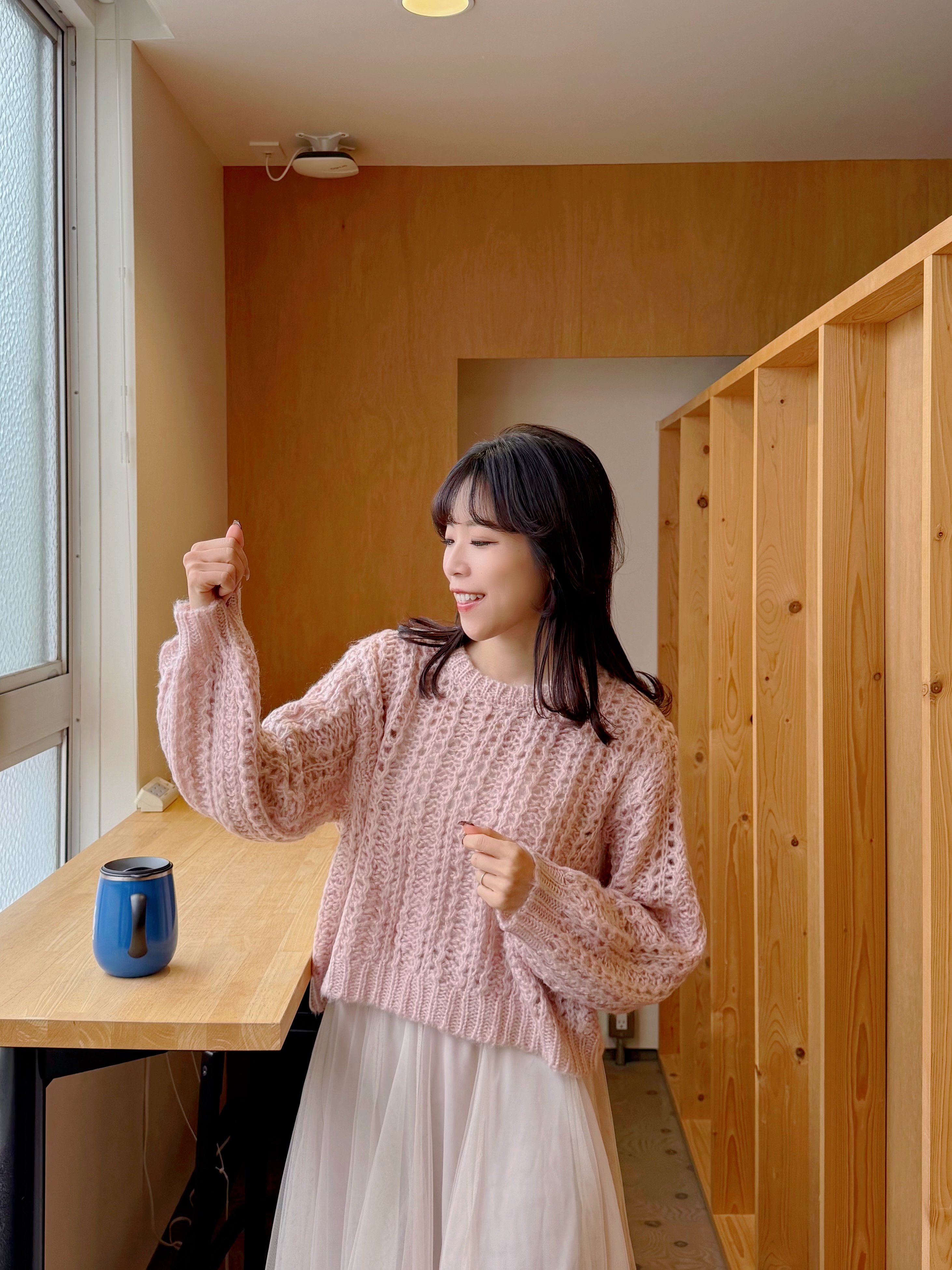 3色•通花鏤空冷衫