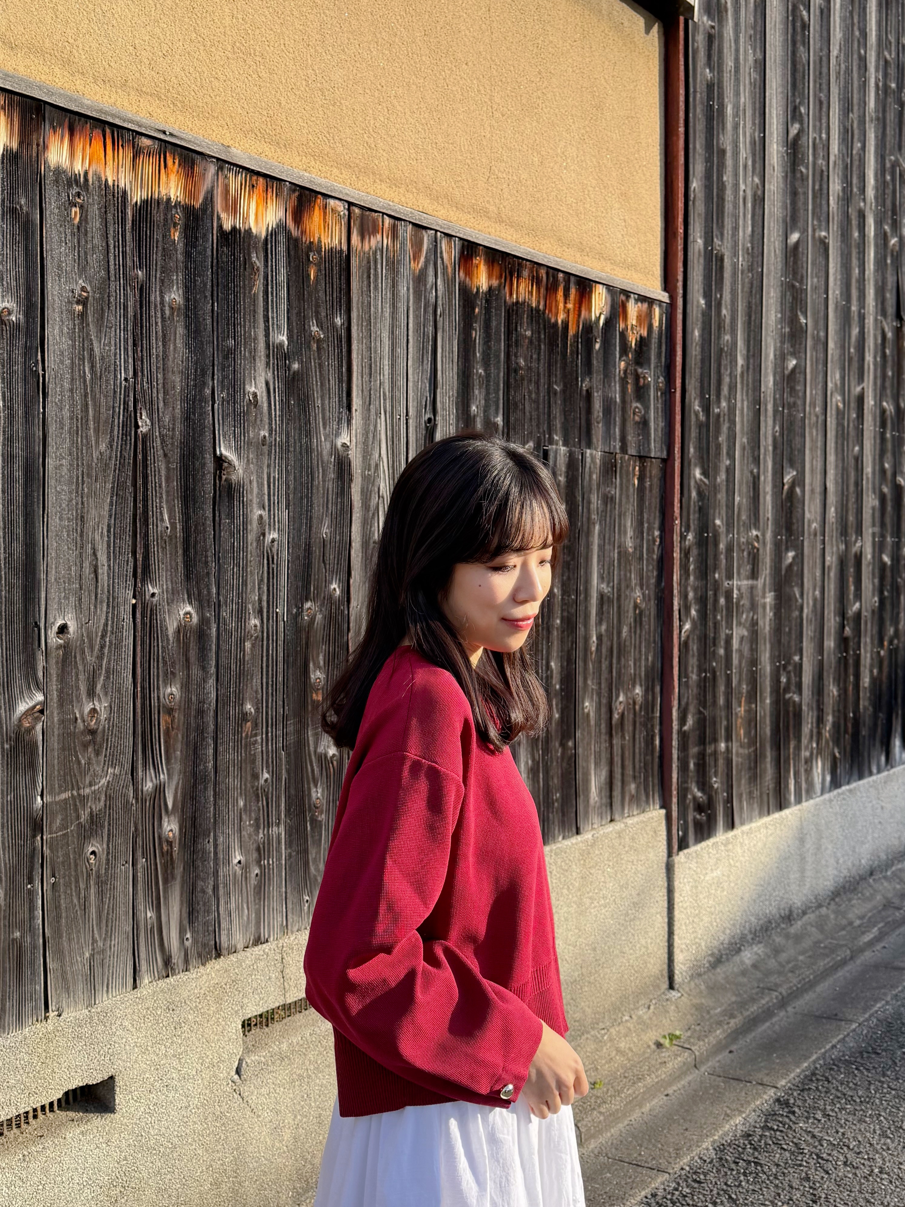 7色•金扣手袖防起毛粒針織上衣