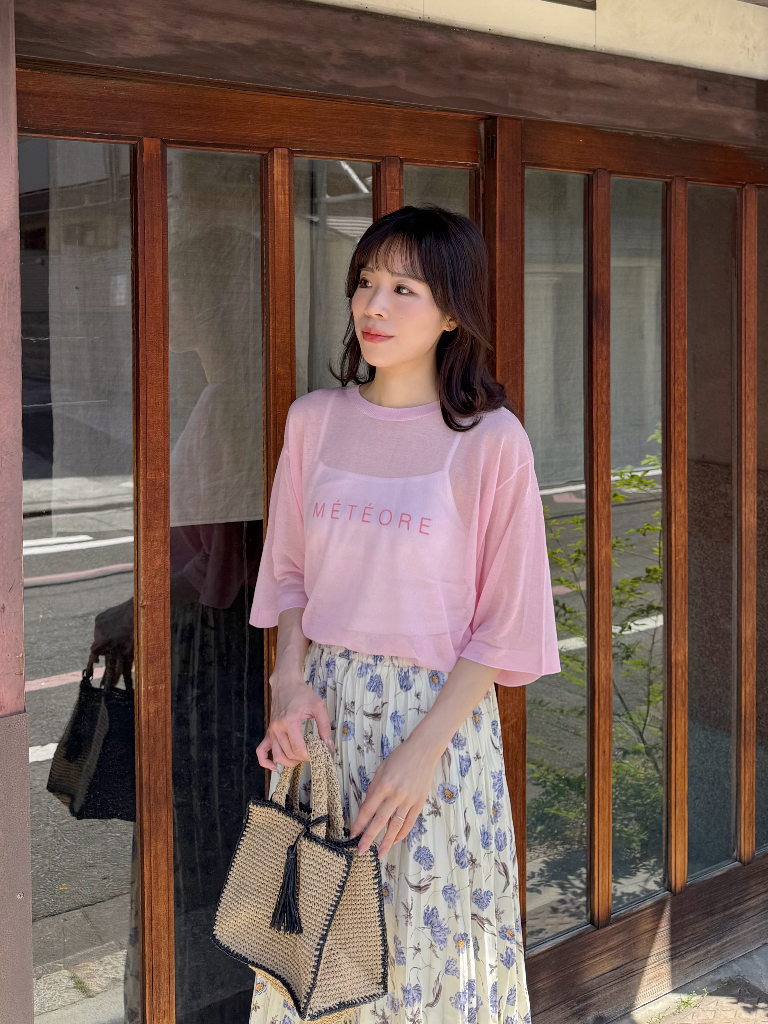 2色•流蘇掛飾草編手抽袋