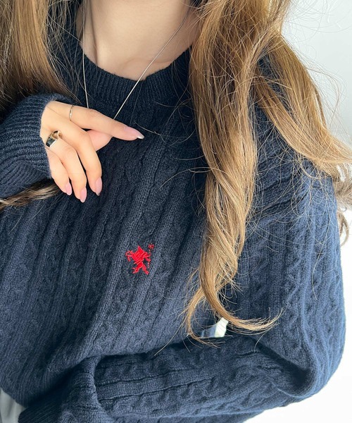 5色•刺繡logo羅紋針織冷上衣