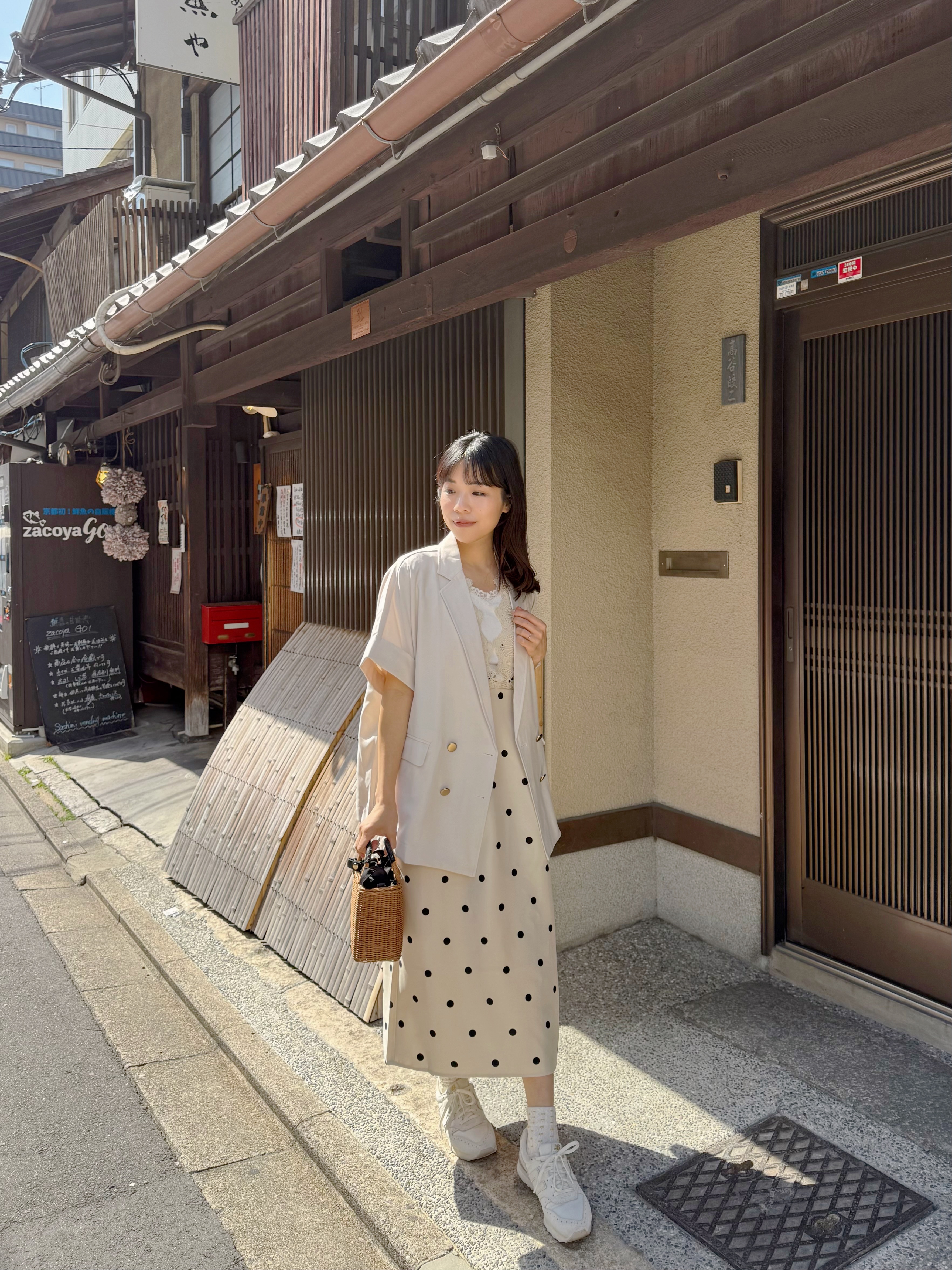 5分袖金扣西裝外套