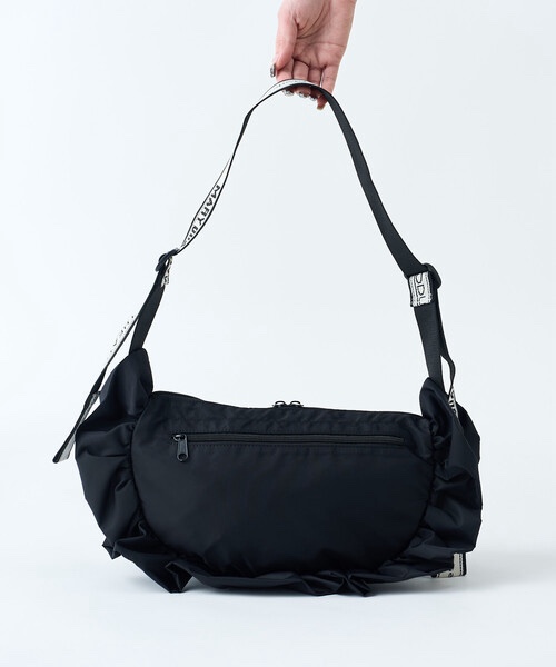 3色・ONE SIZE・MARY QUANT 聯名荷葉邊尼龍肩背包