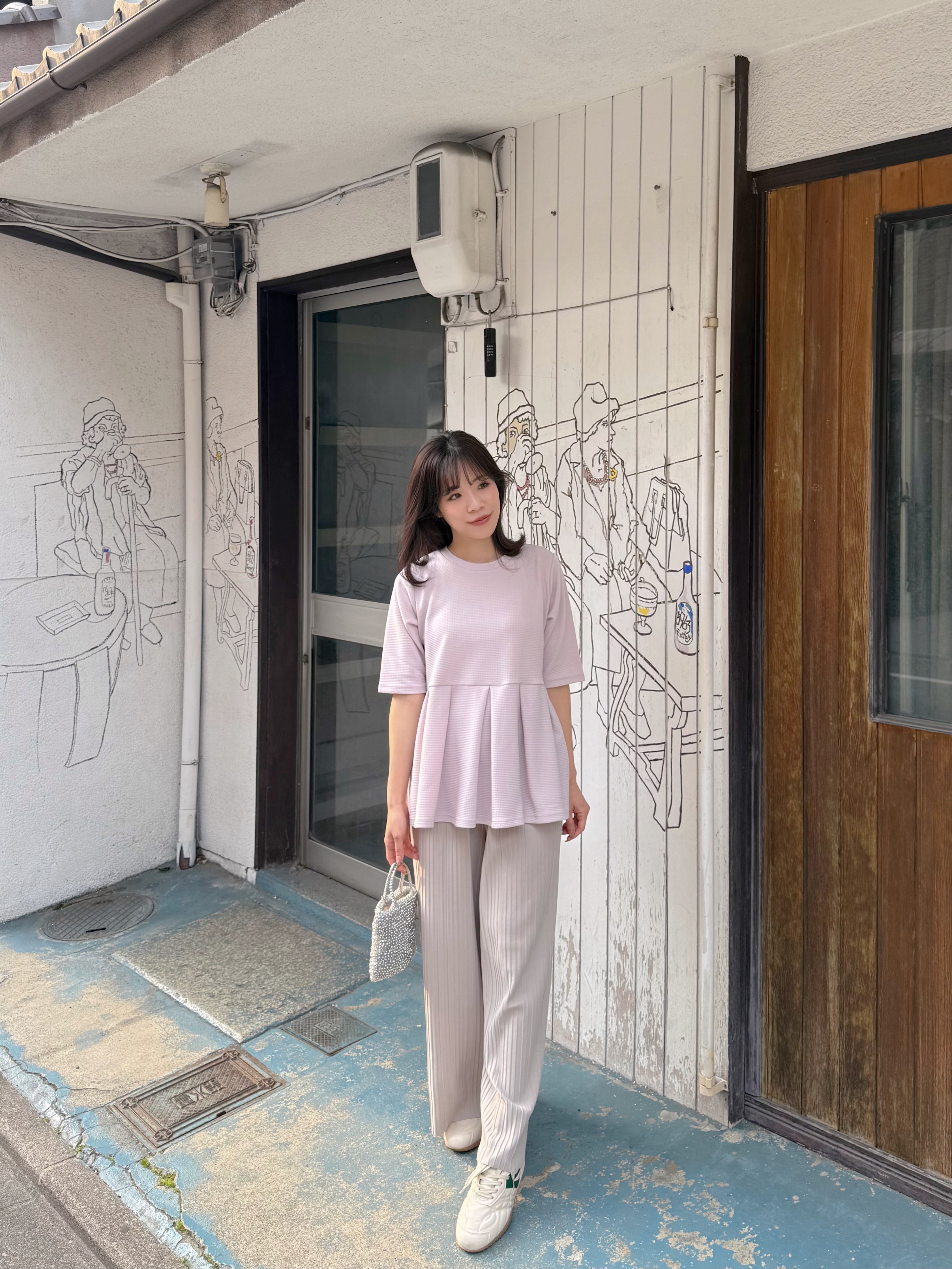 2色•傘擺寬鬆Tee