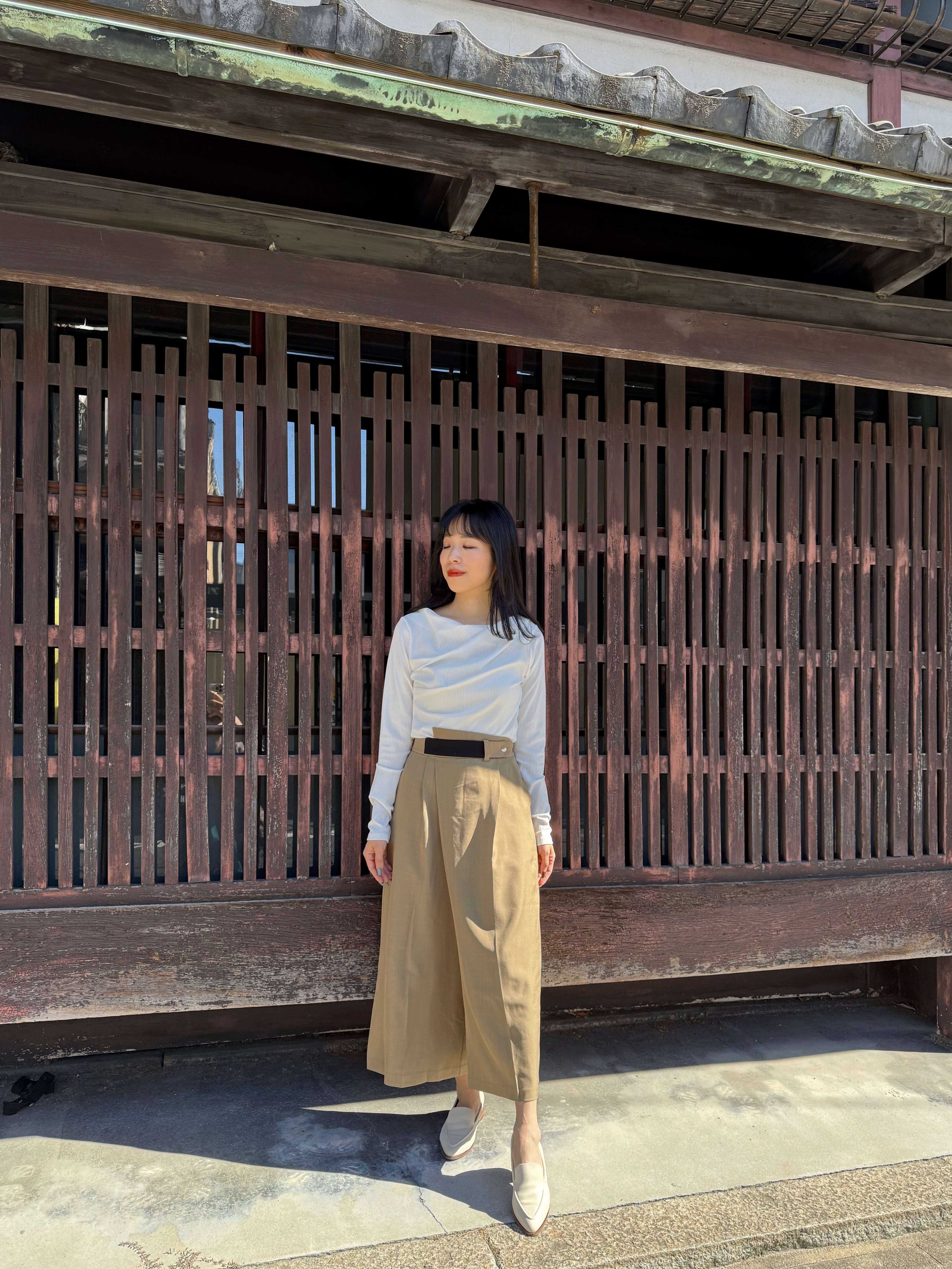 5色•不規則領長袖上衣