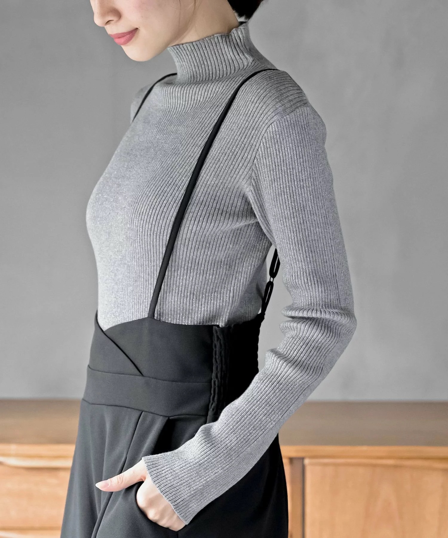 閃閃企領針織上衣