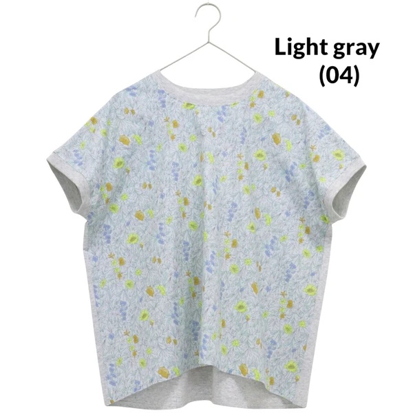 淡色清新花花上衣