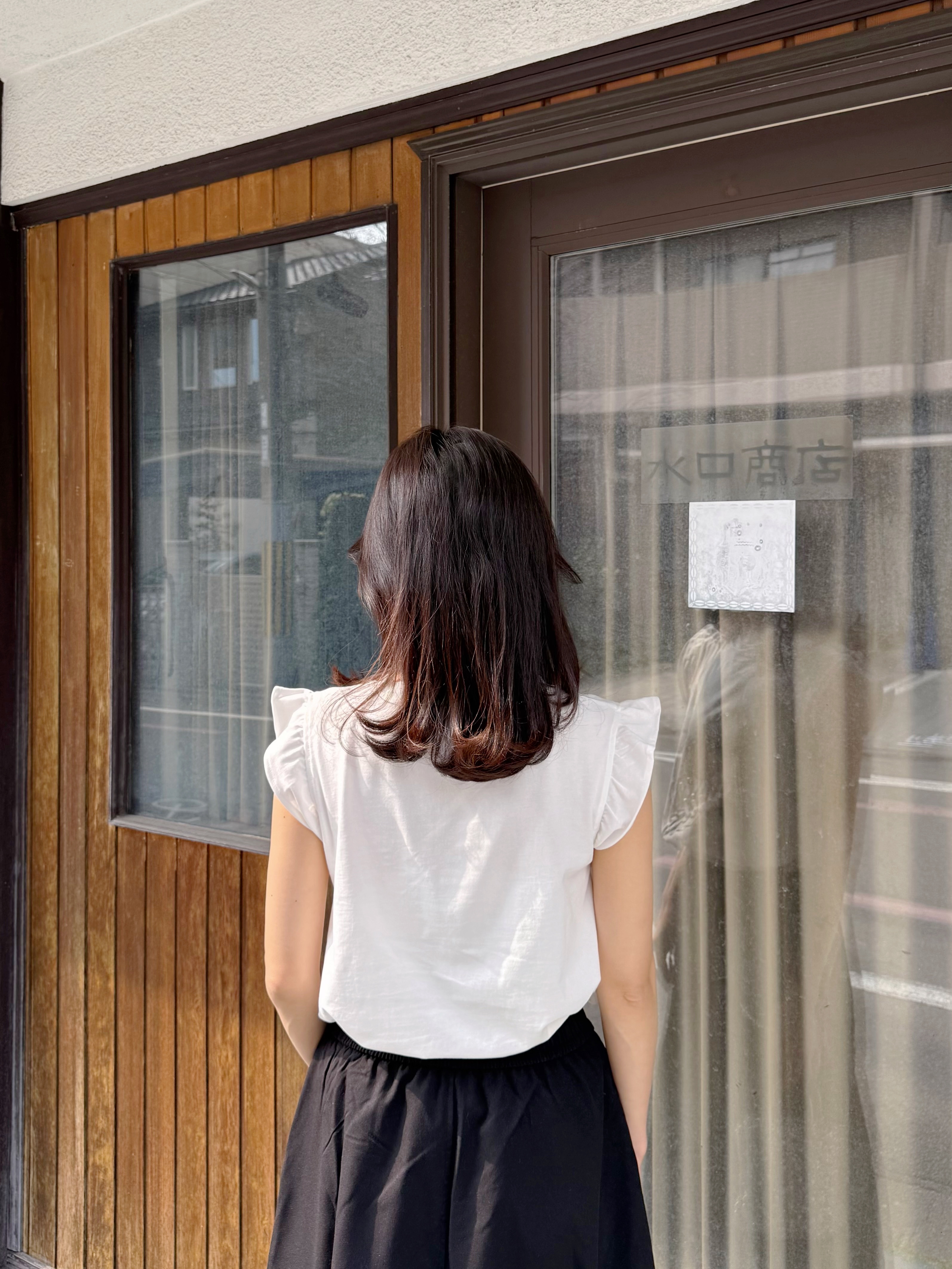 香水草編帽飄飄袖Tee