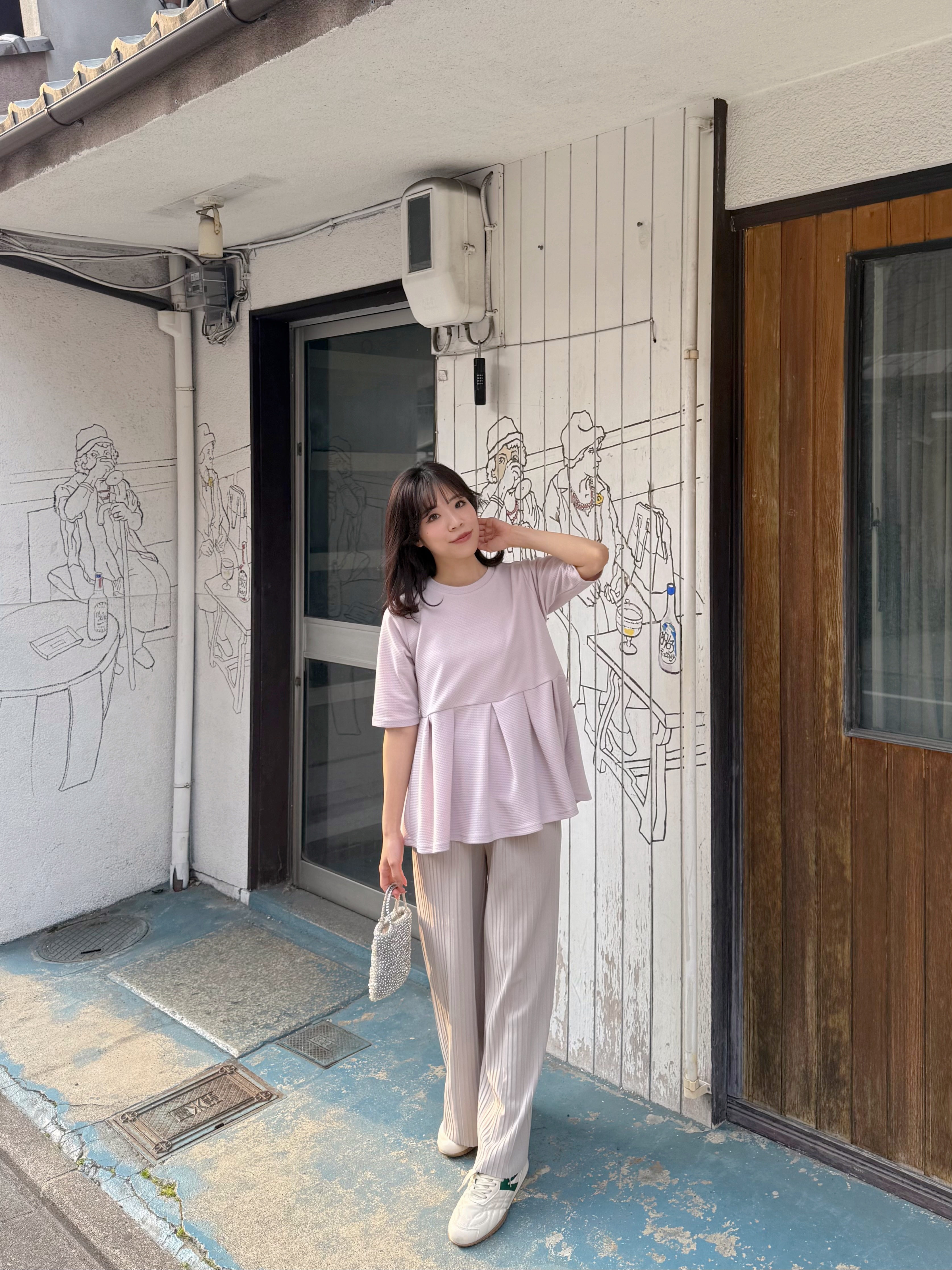 2色•傘擺寬鬆Tee