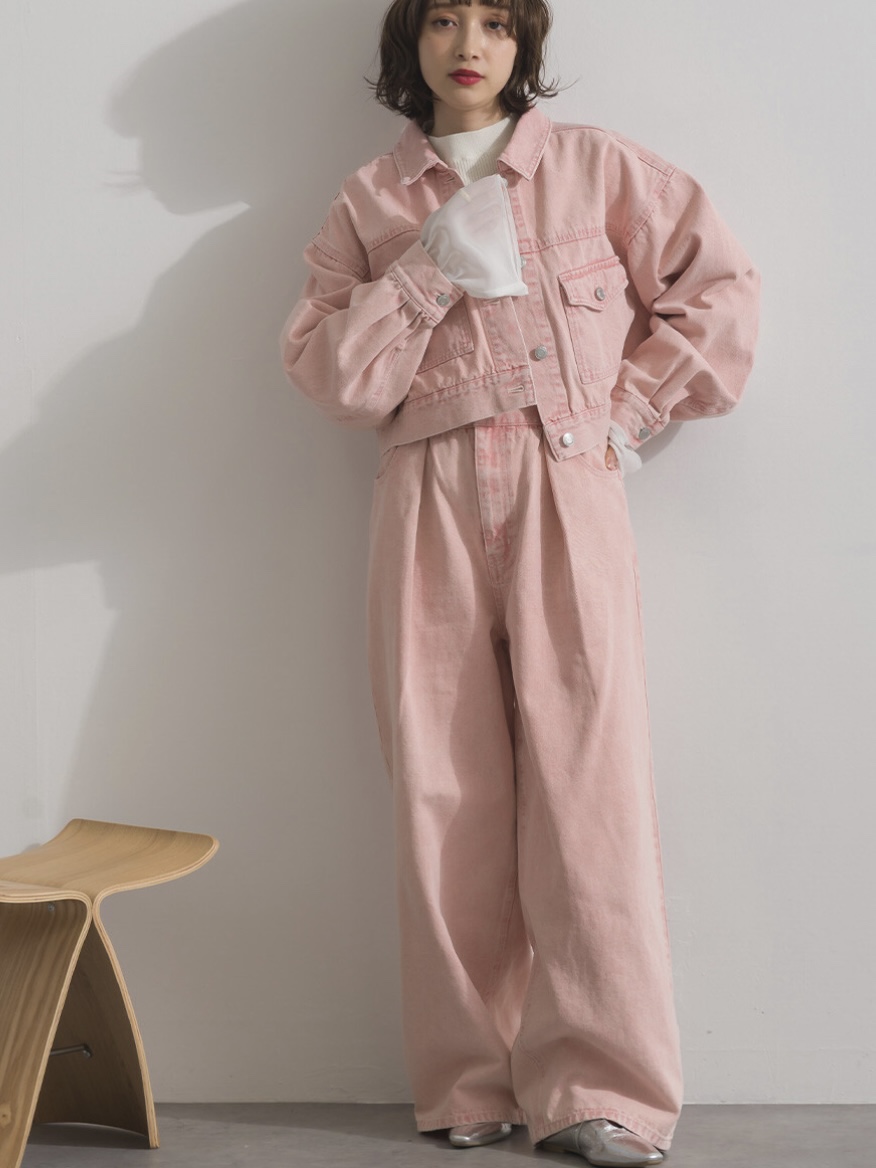 2色•淡色系小寬鬆牛仔外套