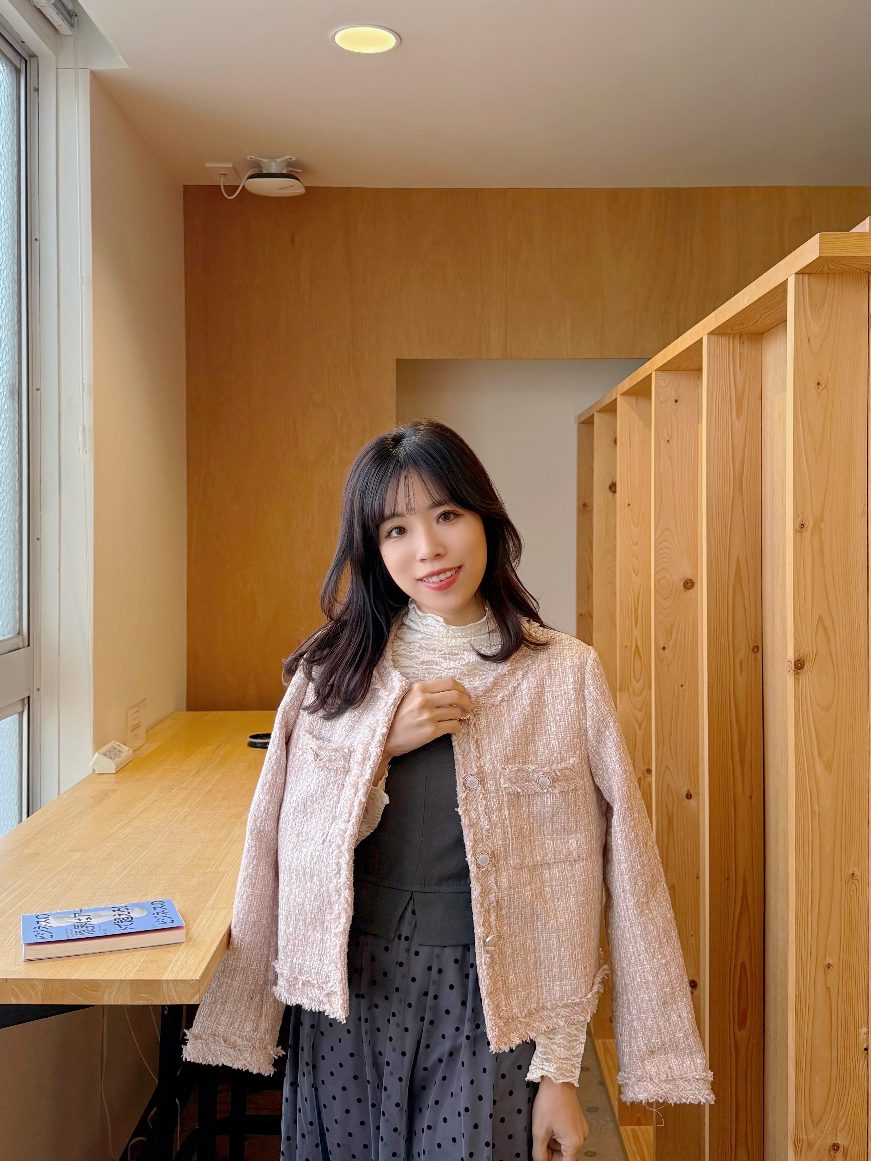 3色•圓領小香風Tweed外套