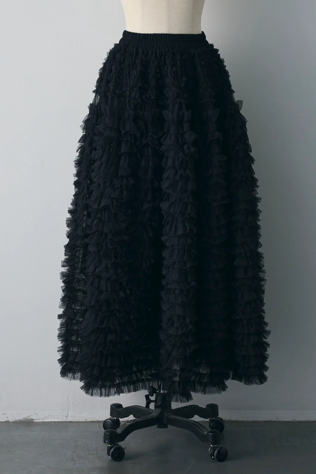 3色•層次紗紗長款半身裙