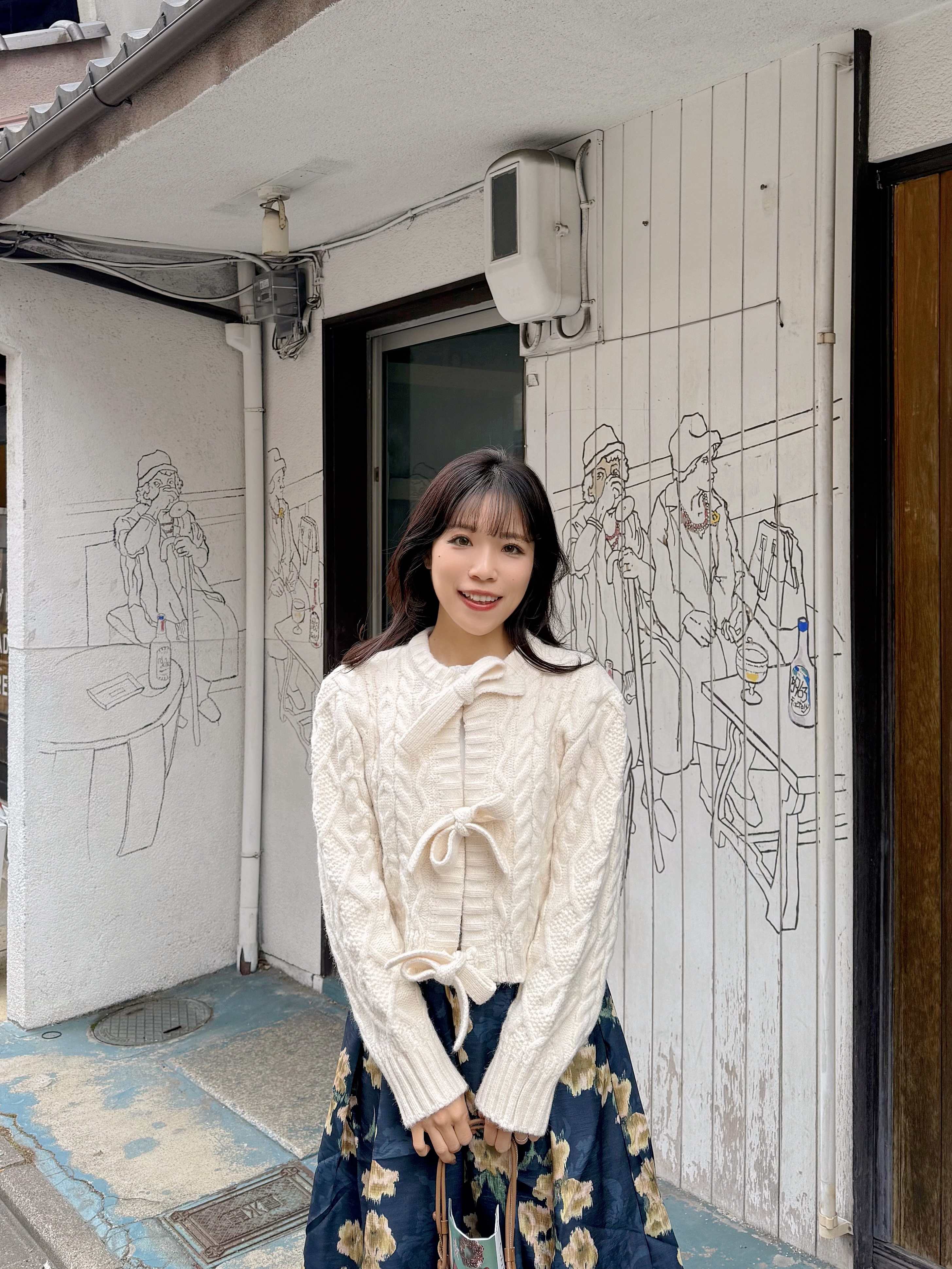 2色•蝴蝶結羅紋短款冷外套