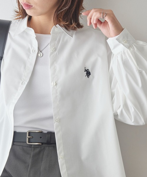 Polo刺繡logo長款恤衫