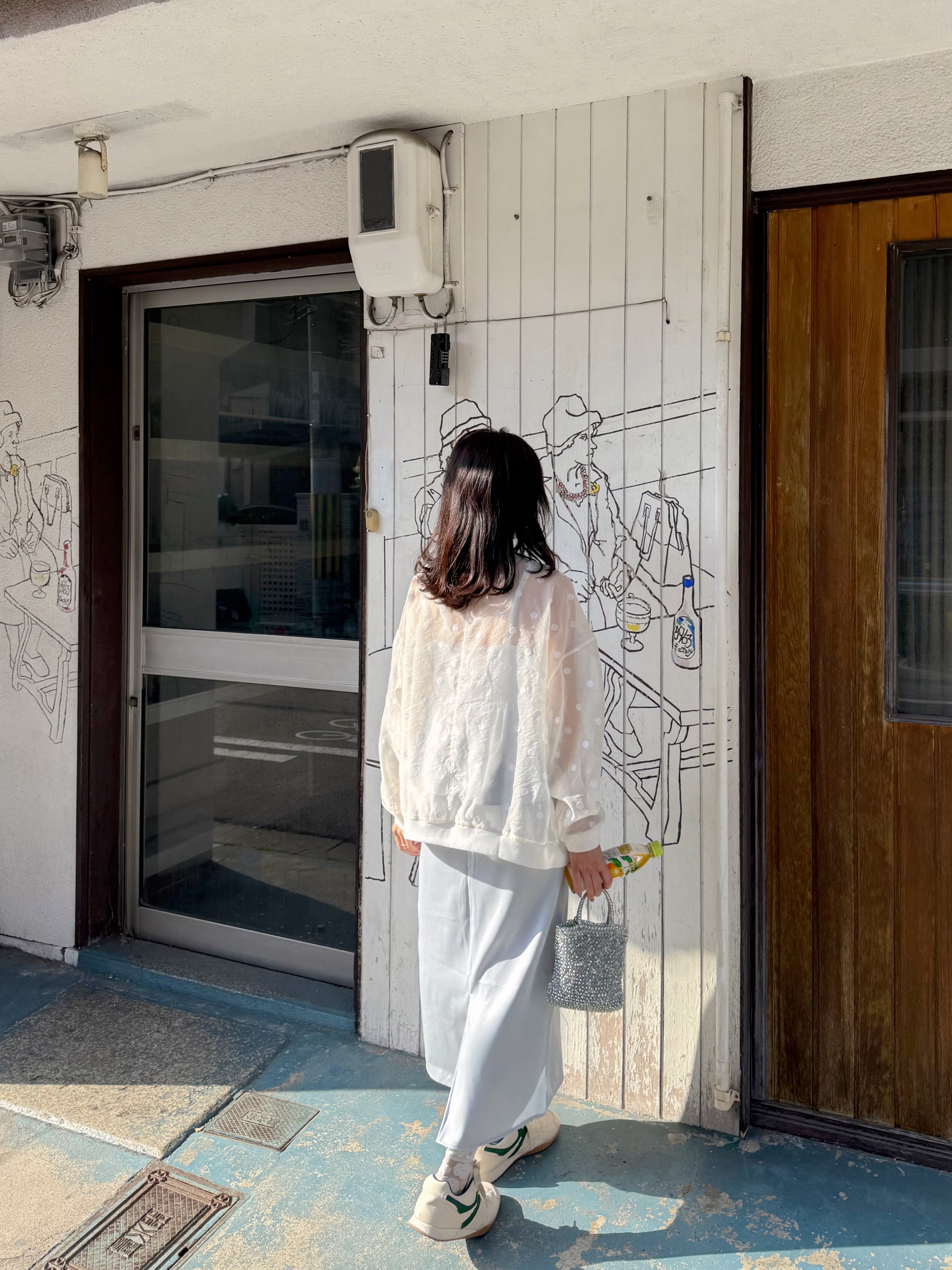 2色•波點/ 淨色吊帶連身裙