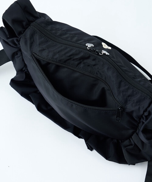 3色・ONE SIZE・MARY QUANT 聯名荷葉邊尼龍肩背包