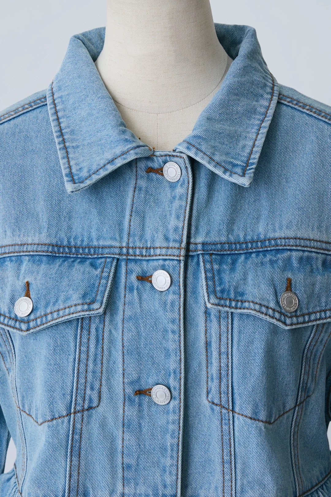 2色•傘尾牛仔外套