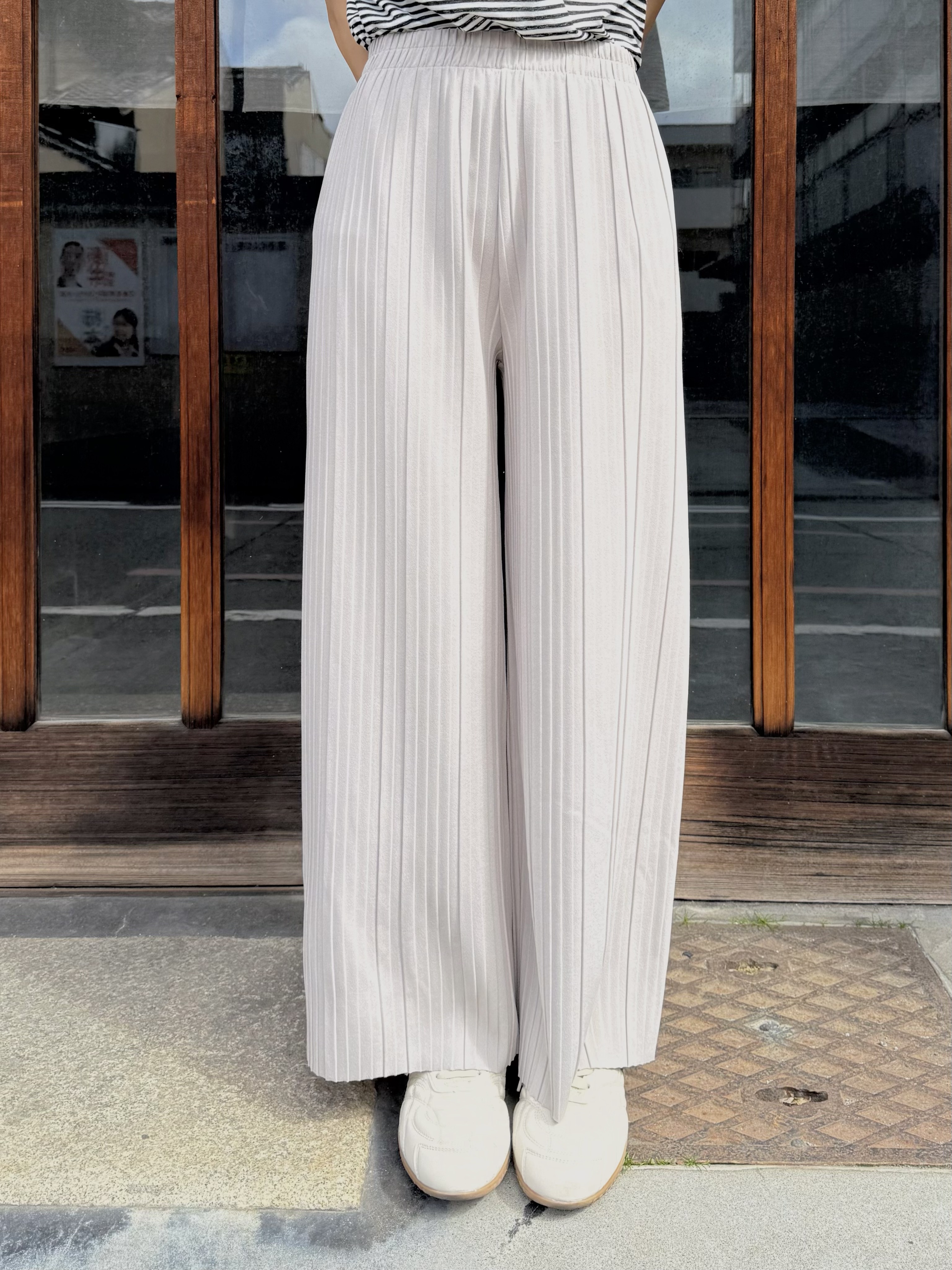 2色•可自行剪裁百摺長褲