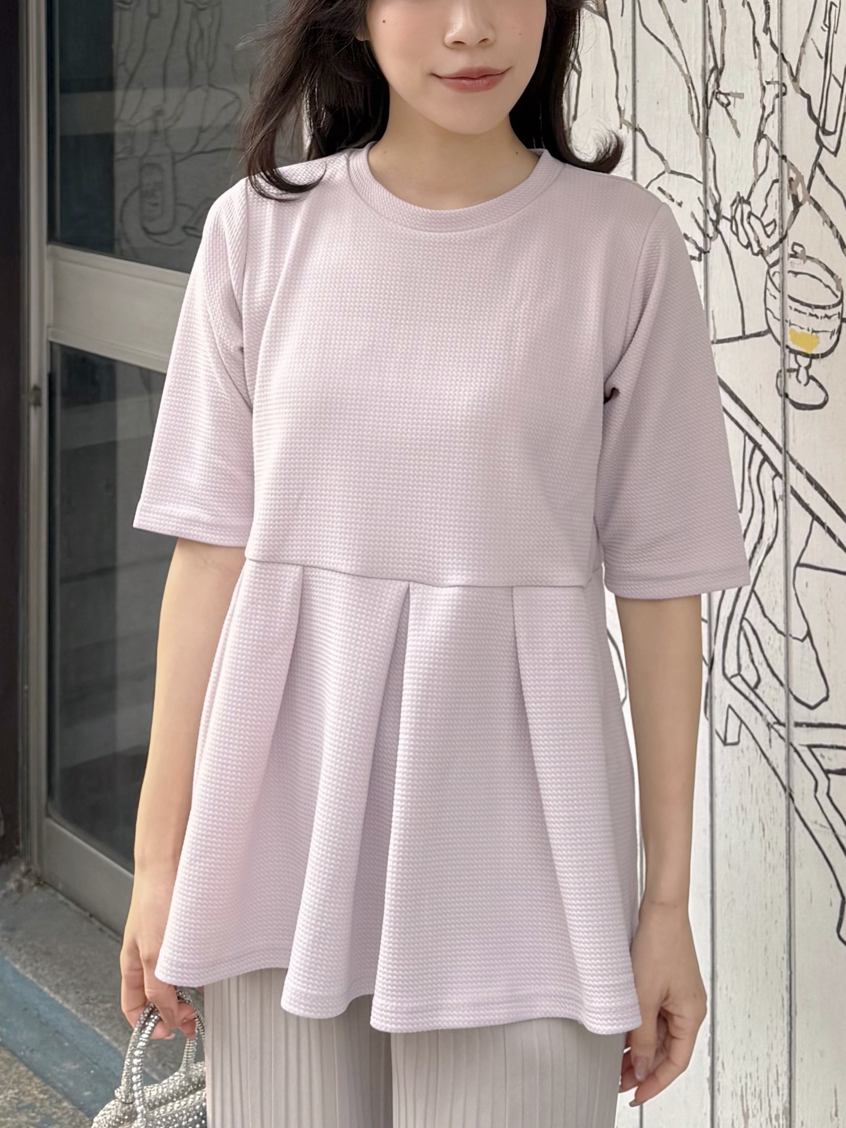 2色•傘擺寬鬆Tee