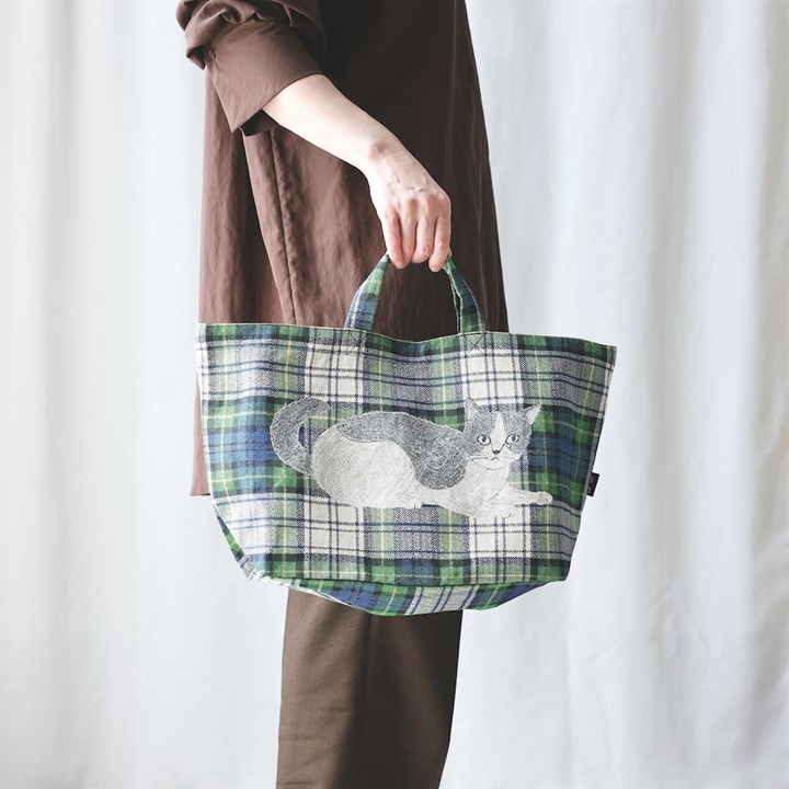 松美Miyuki貓貓刺繡餃子袋