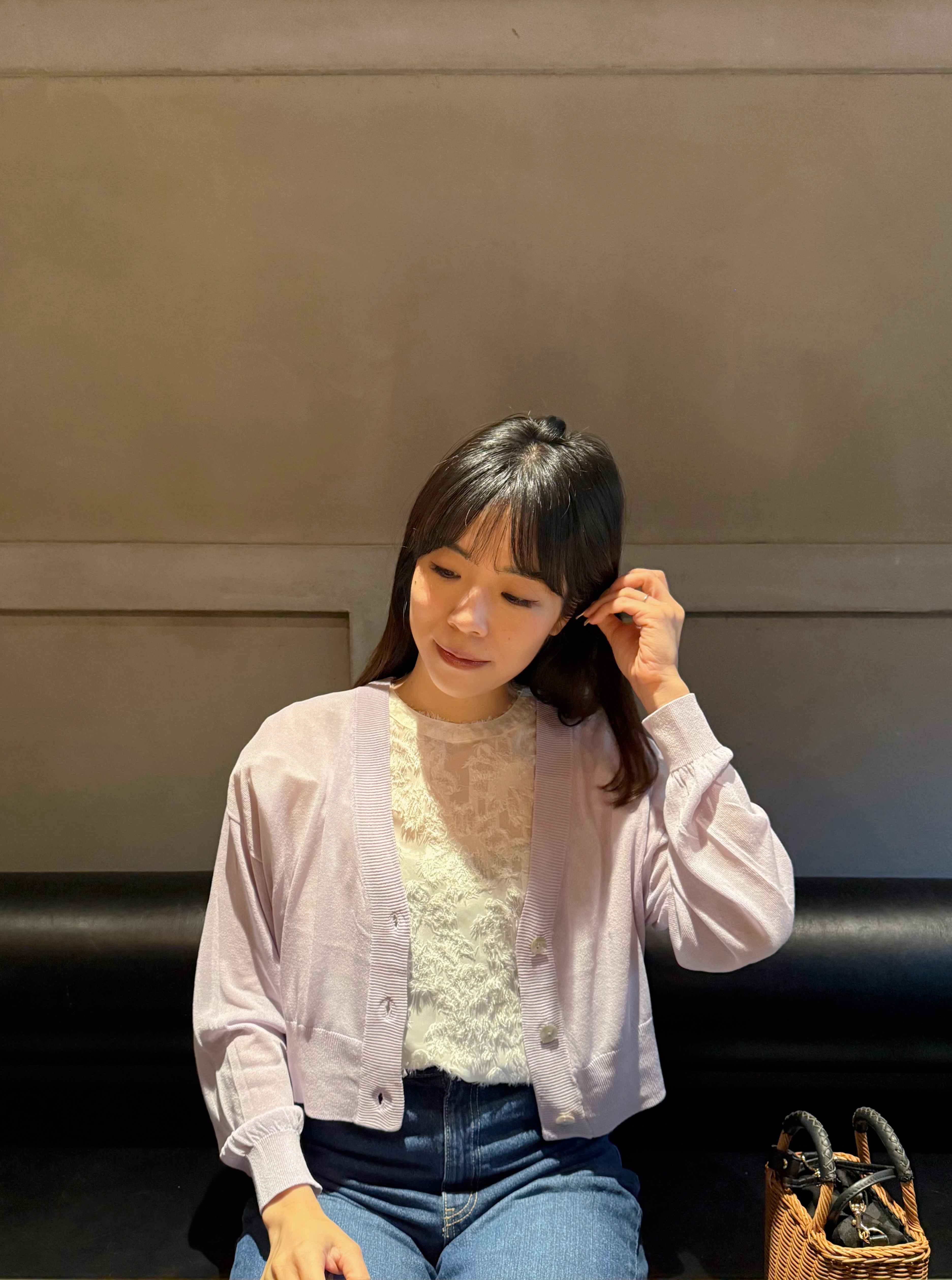 淨色薄款針織外套