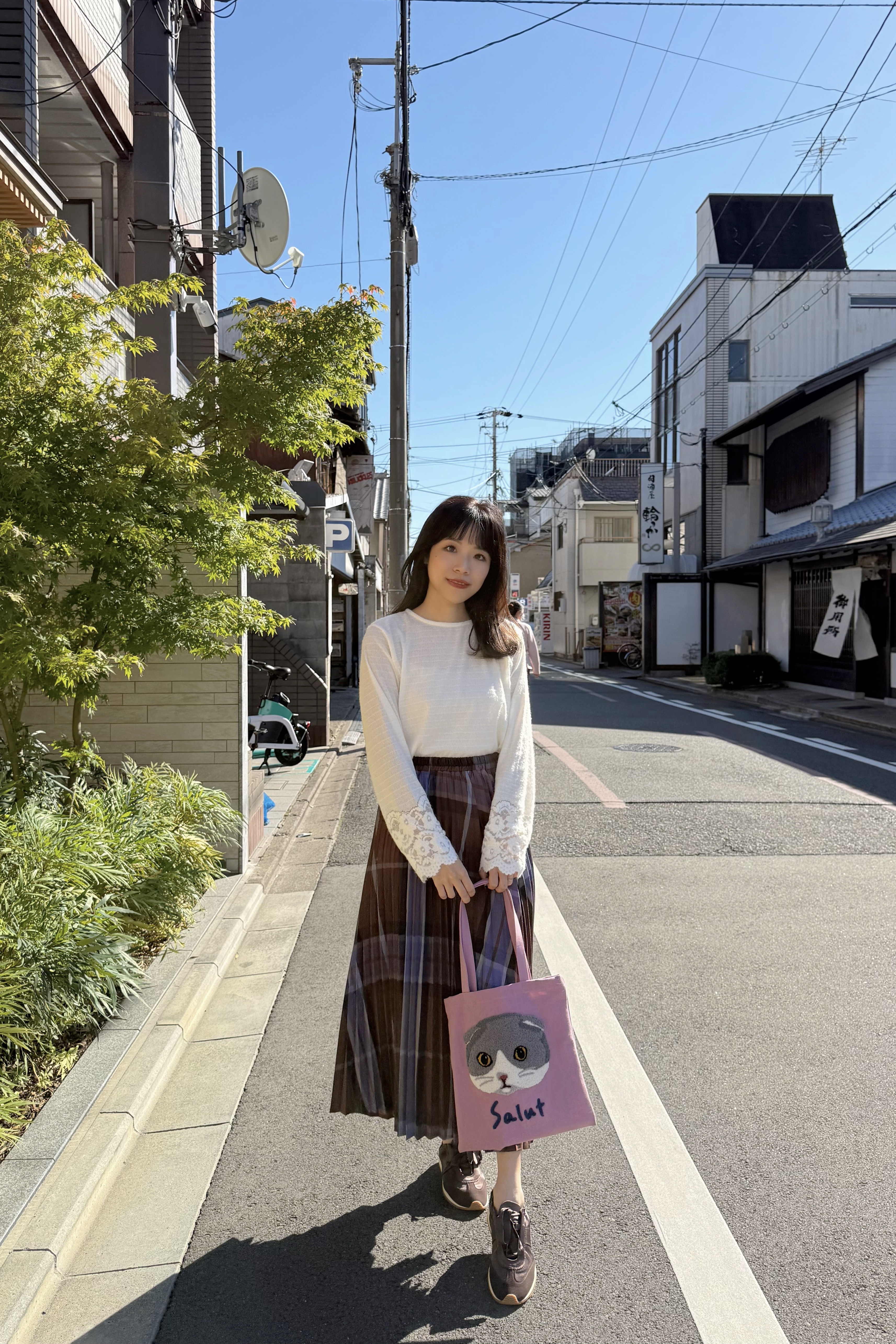 4色•蕾絲寬袖薄針織上衣