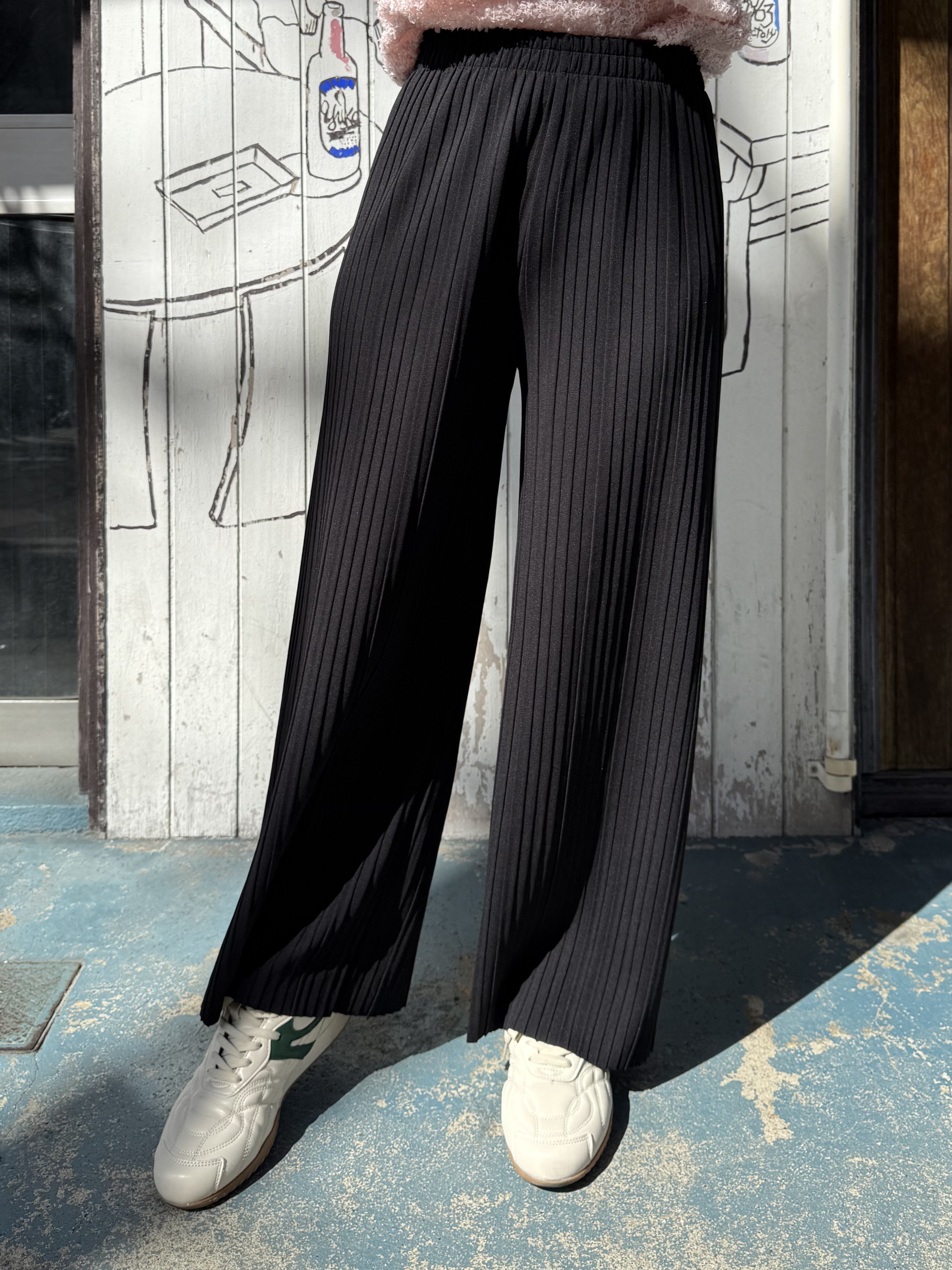 2色•可自行剪裁百摺長褲