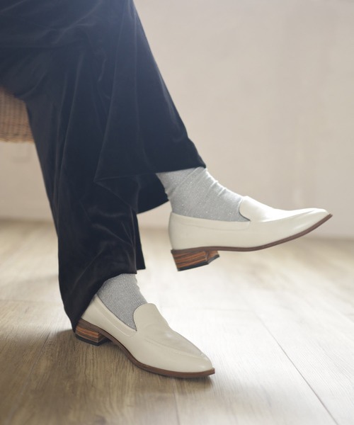 3cm木鞋跟尖頭鞋