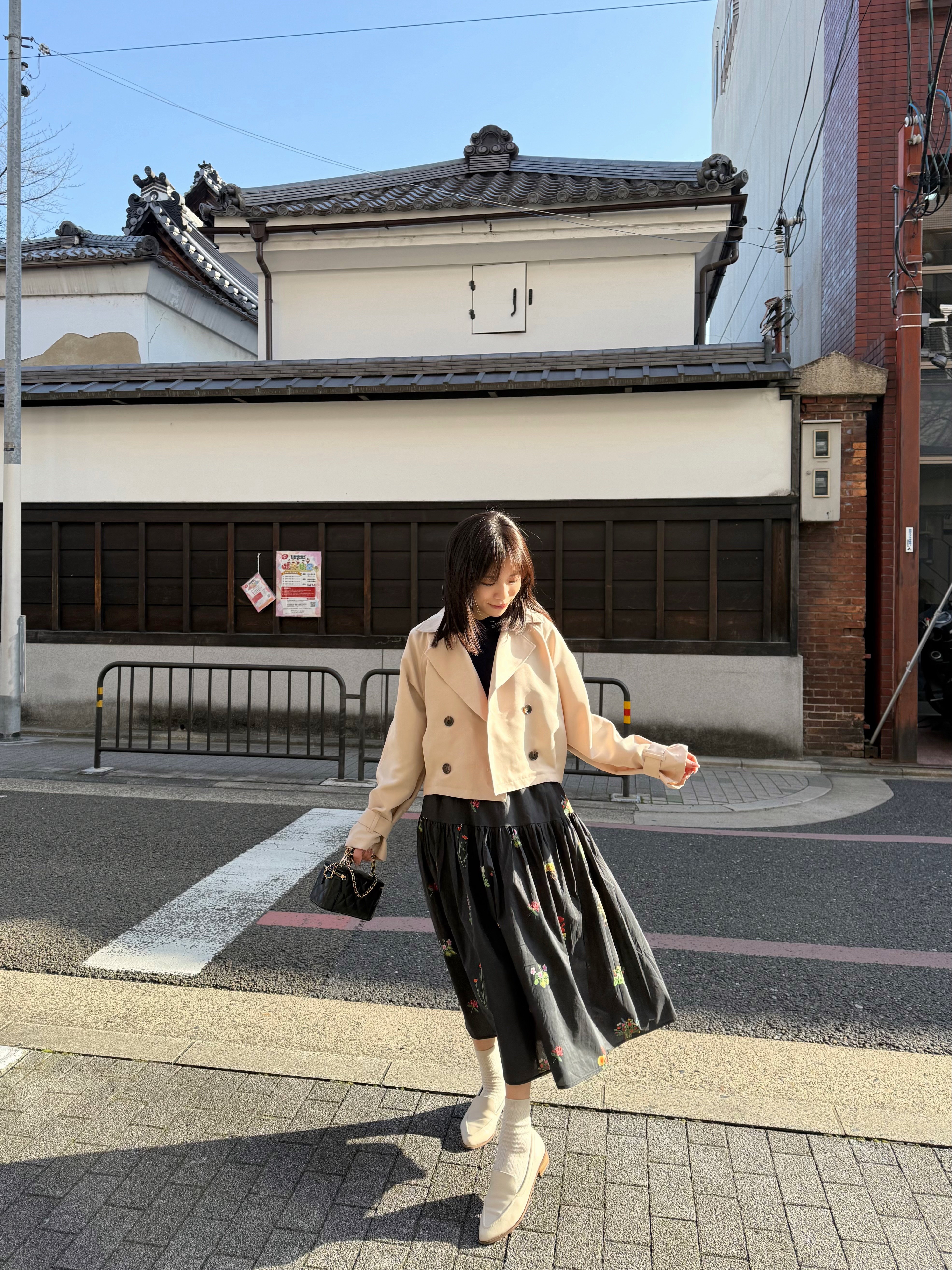 3色•基礎短款後波浪乾濕外套