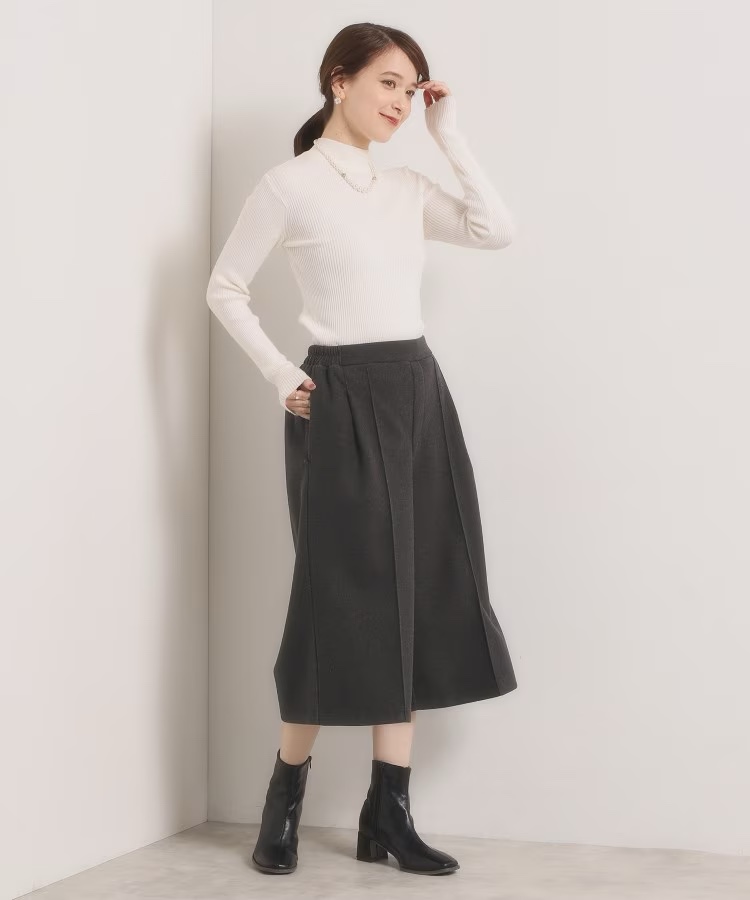 3色•淨色絨及膝長褲