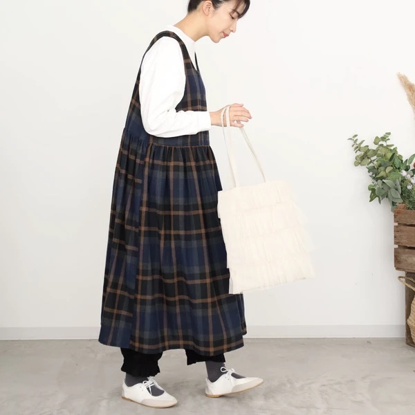 2Way前後格仔背心連身裙