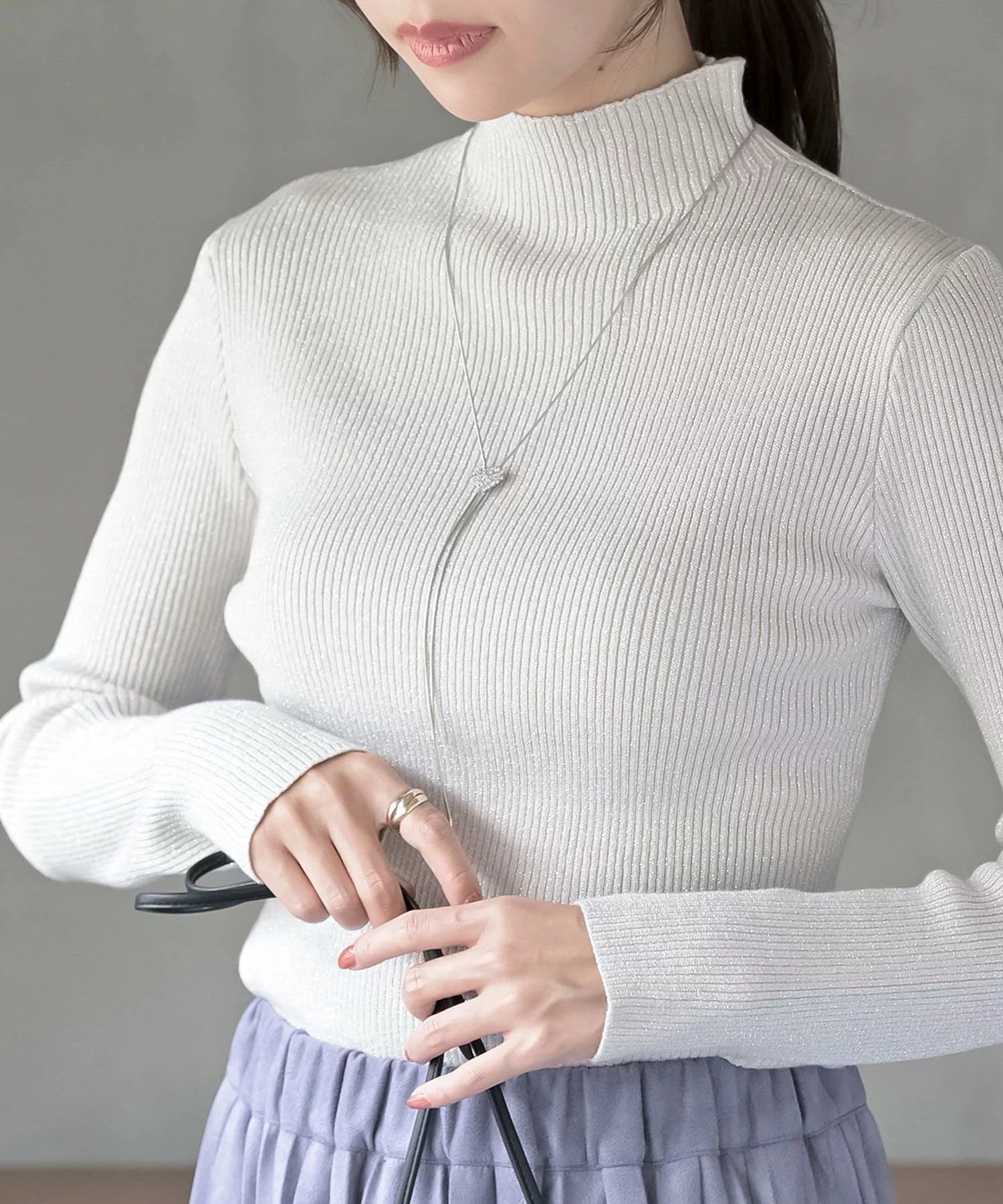 閃閃企領針織上衣