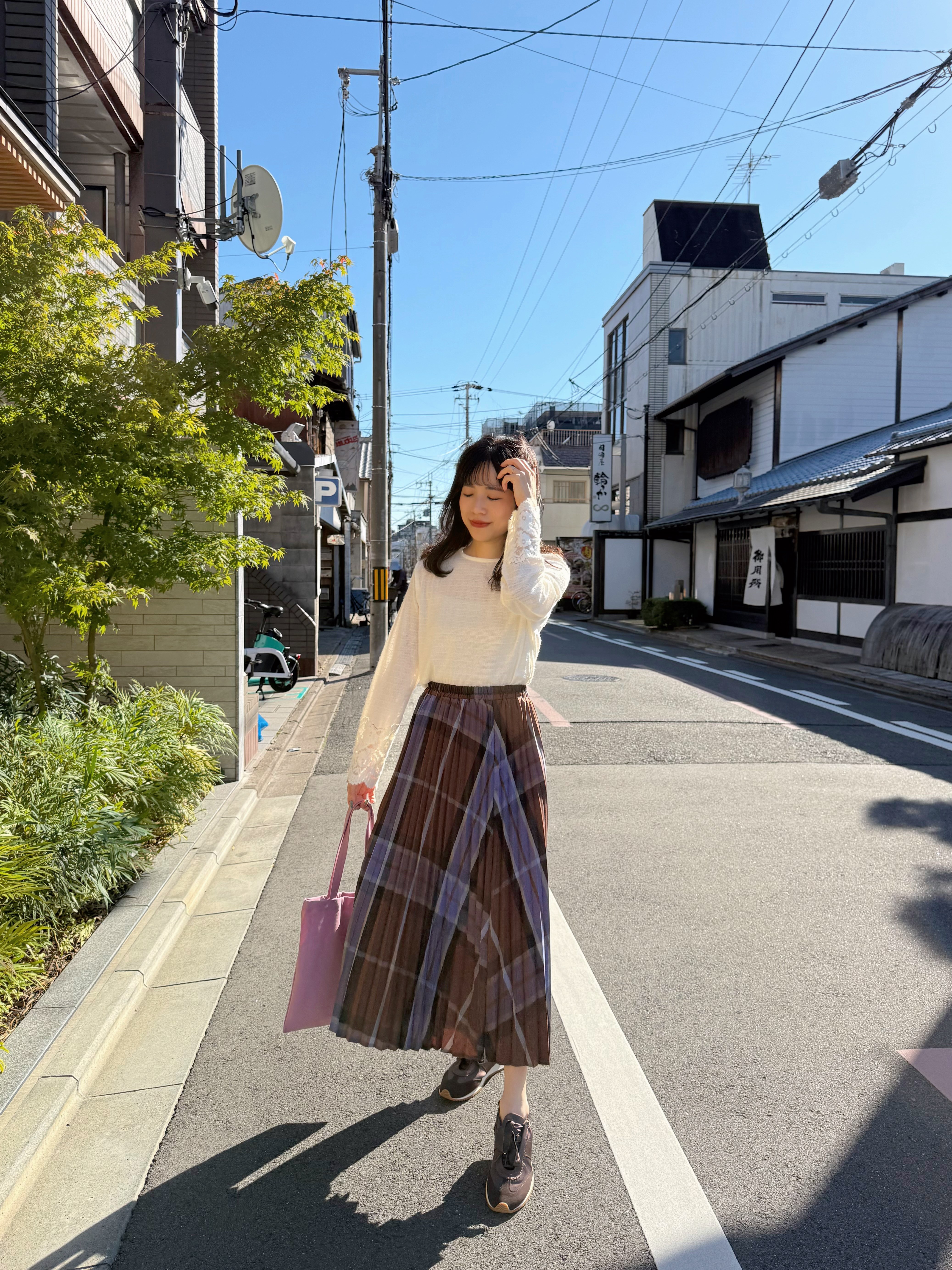 4色•蕾絲寬袖薄針織上衣