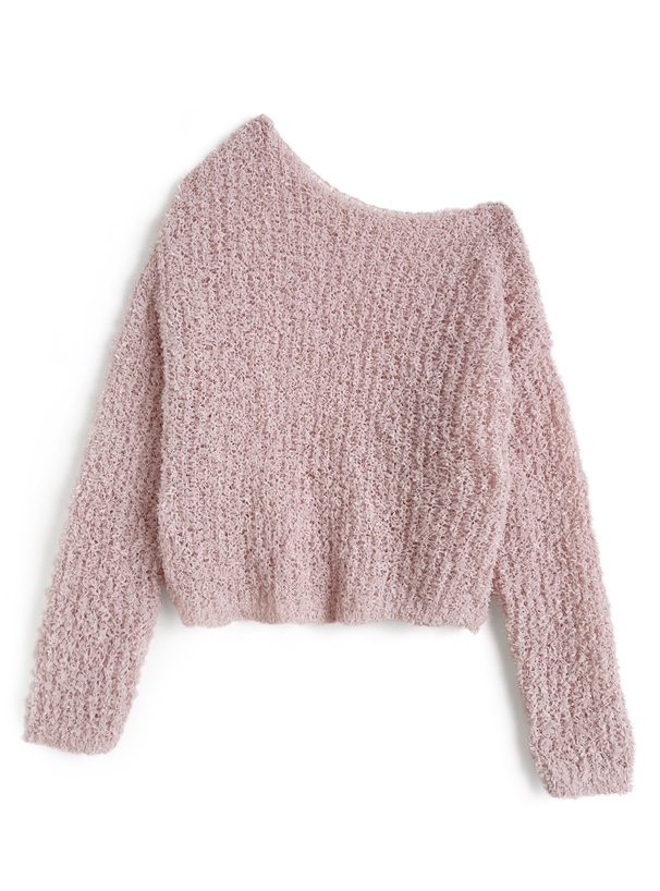 4色•寬領薄款糖果色上衣