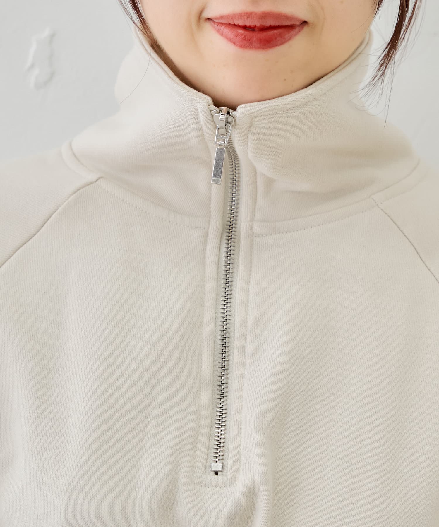 拉鍊領位衛衣連身裙