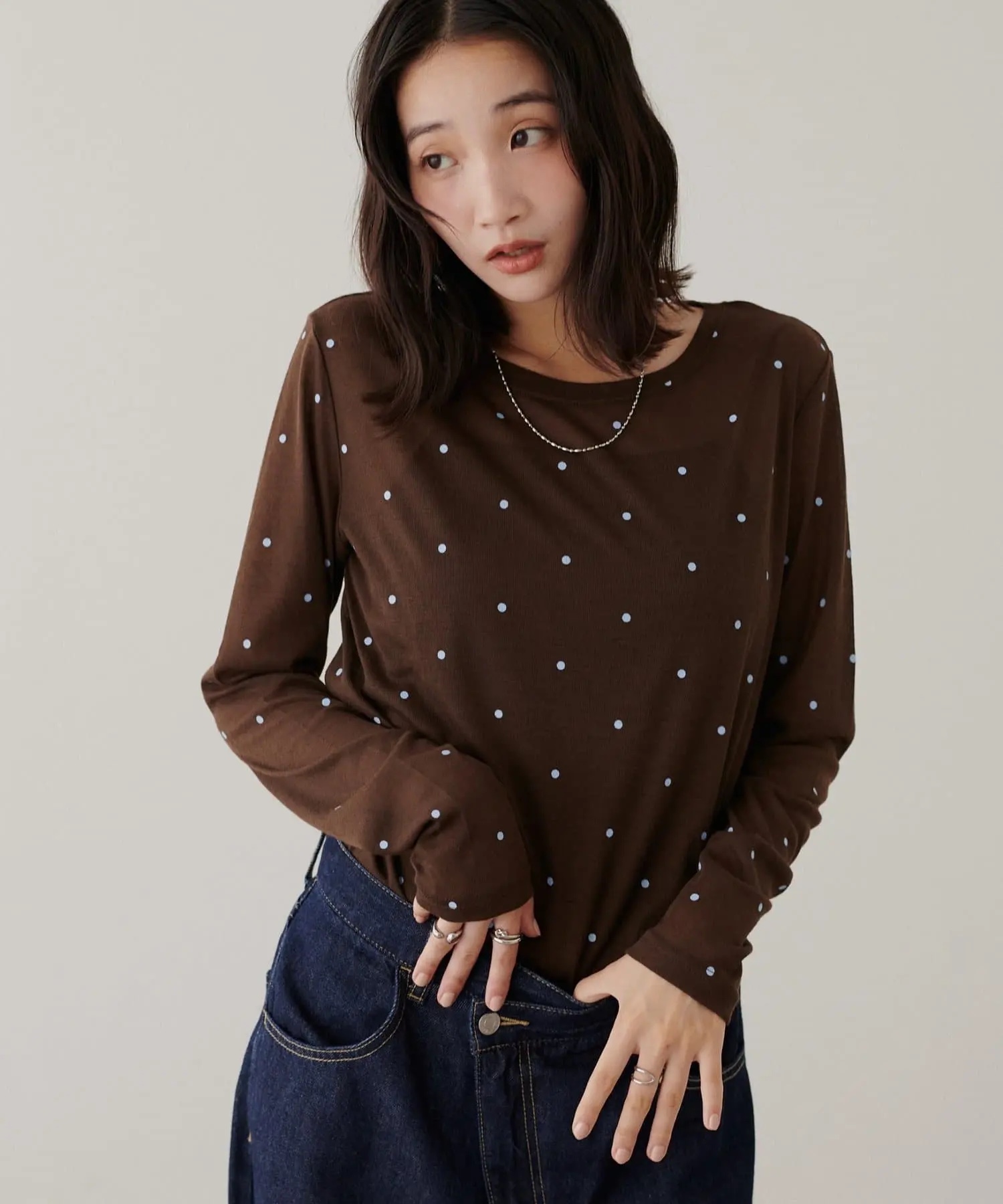 4色•Size M•蕾絲拼接圓領衛衣