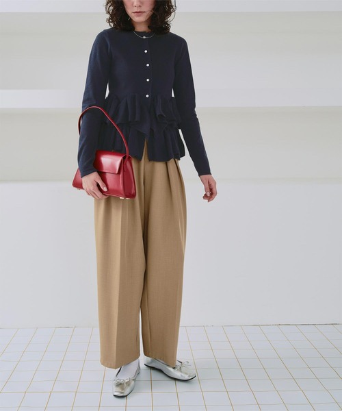 5色•波浪擺針織外套