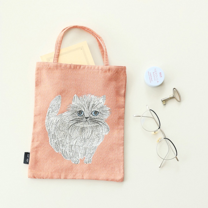 松美Miyuki貓貓刺繡mini帆布袋