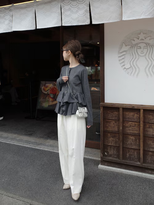 5色•波浪擺針織外套