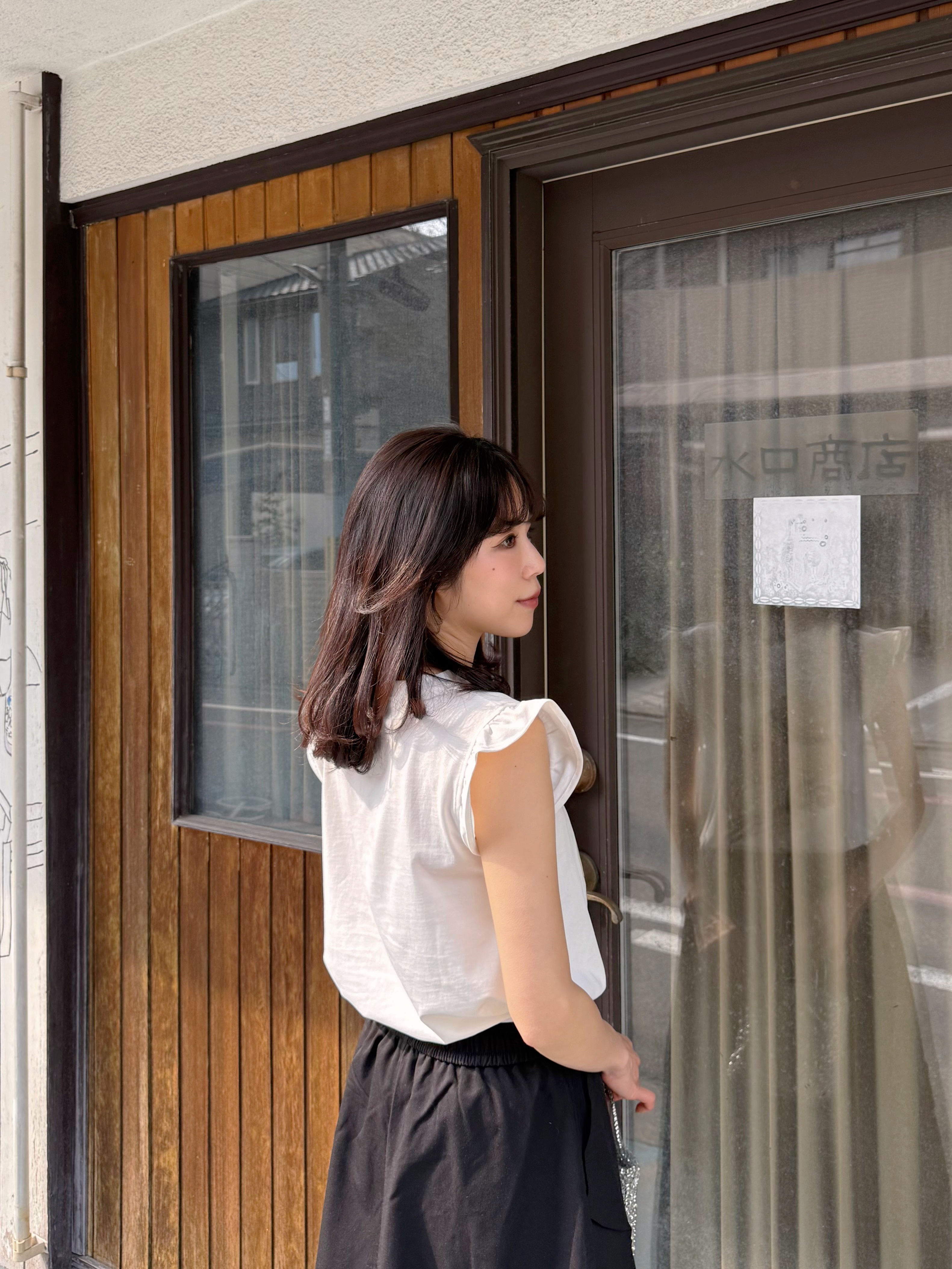 香水草編帽飄飄袖Tee