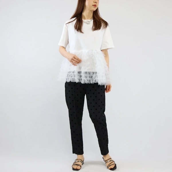 紗紗拼圓領Tee