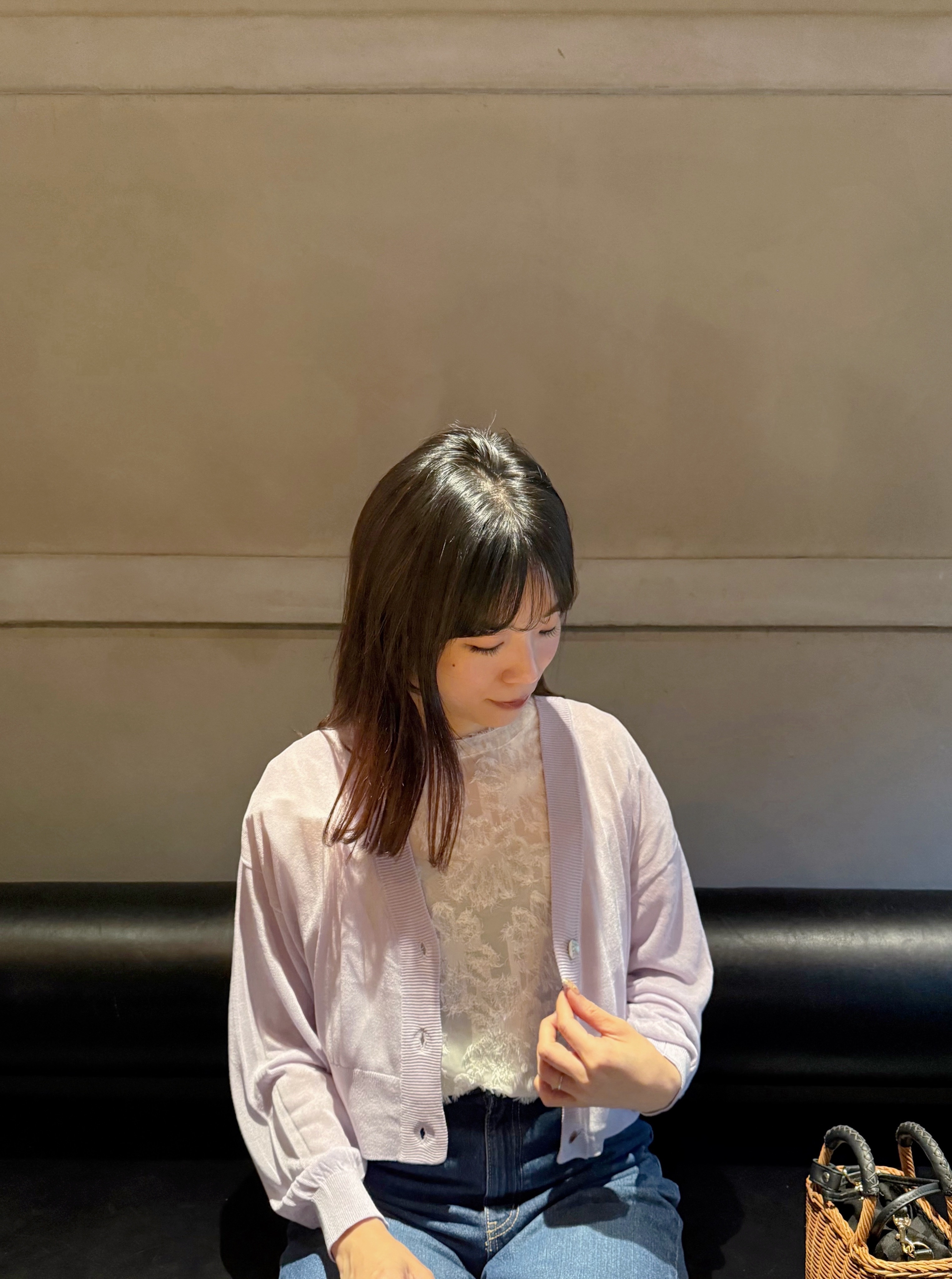 淨色薄款針織外套