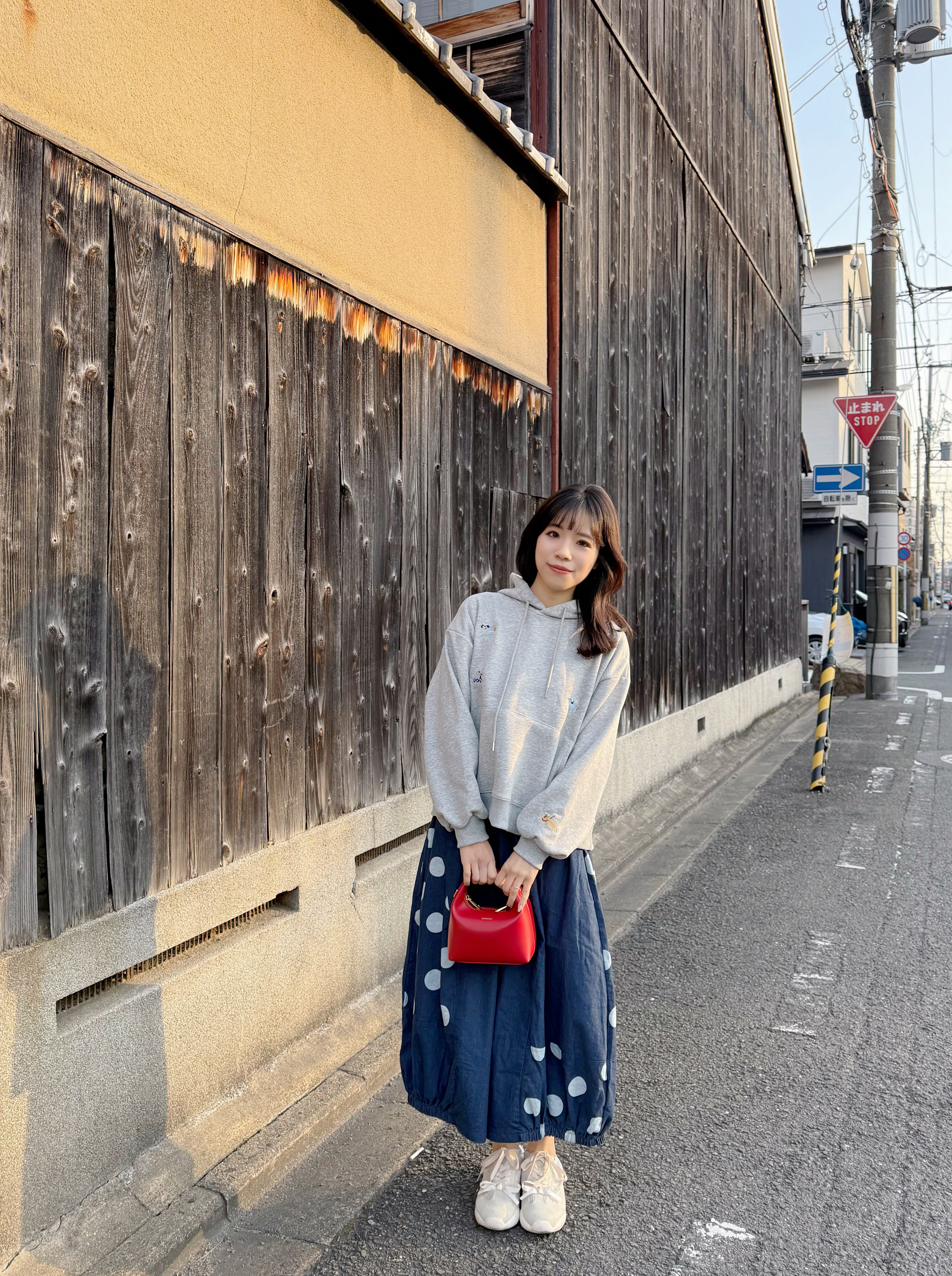 圓點泡泡8分裙褲