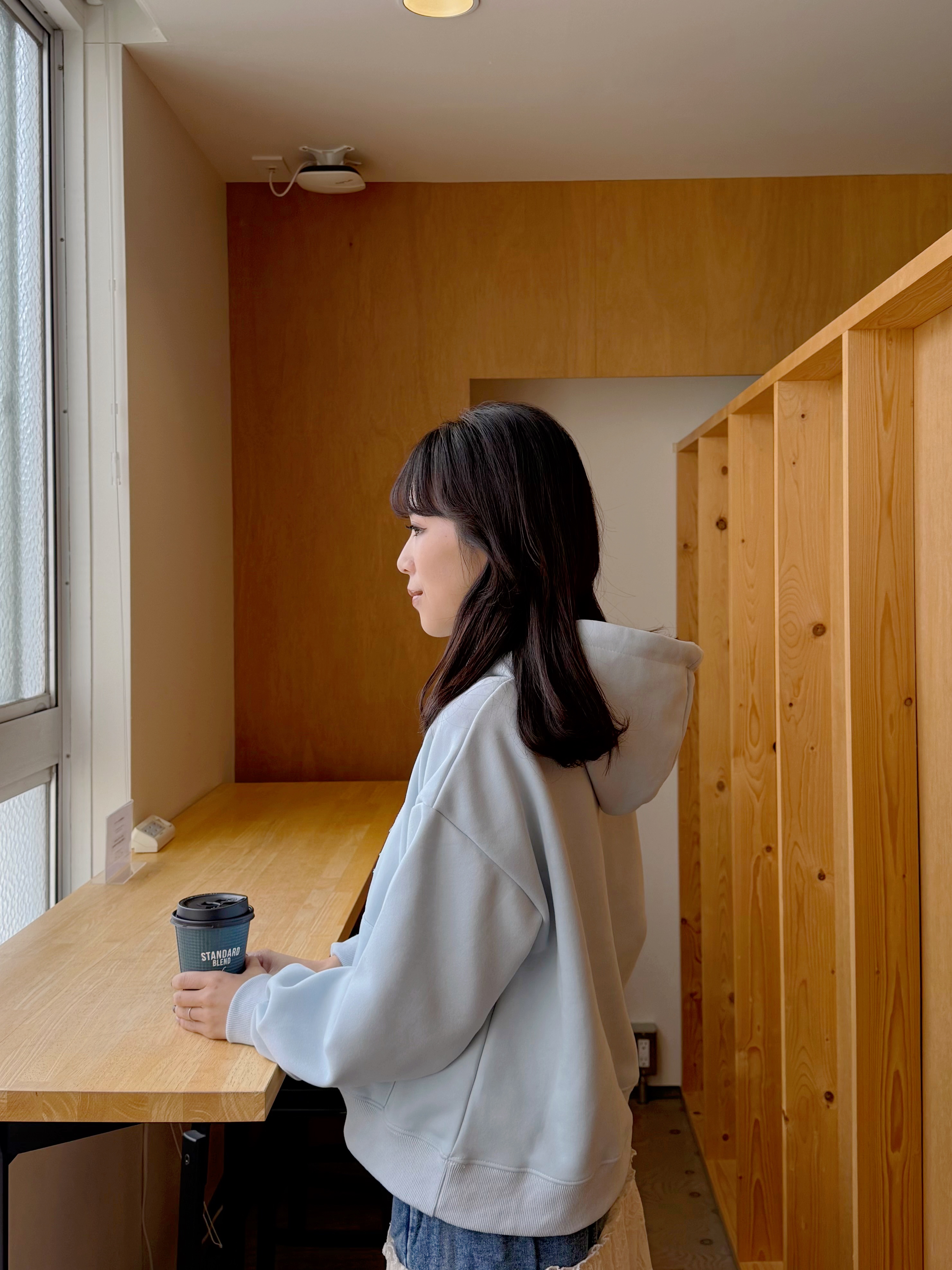 字母刺繡無加厚連帽衛衣