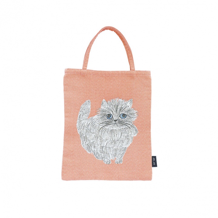 松美Miyuki貓貓刺繡mini帆布袋