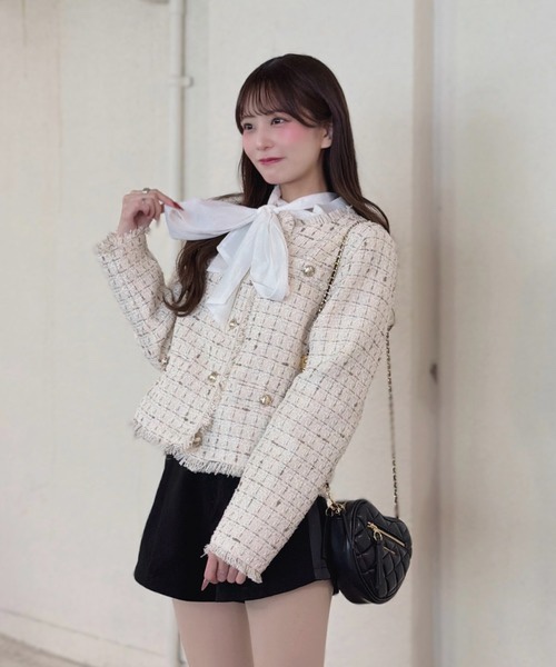 3色•小香風Tweed外套