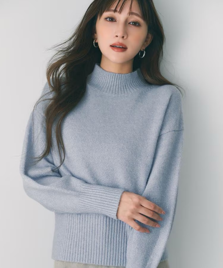 5色•閃閃企領柔軟冷衫上衣