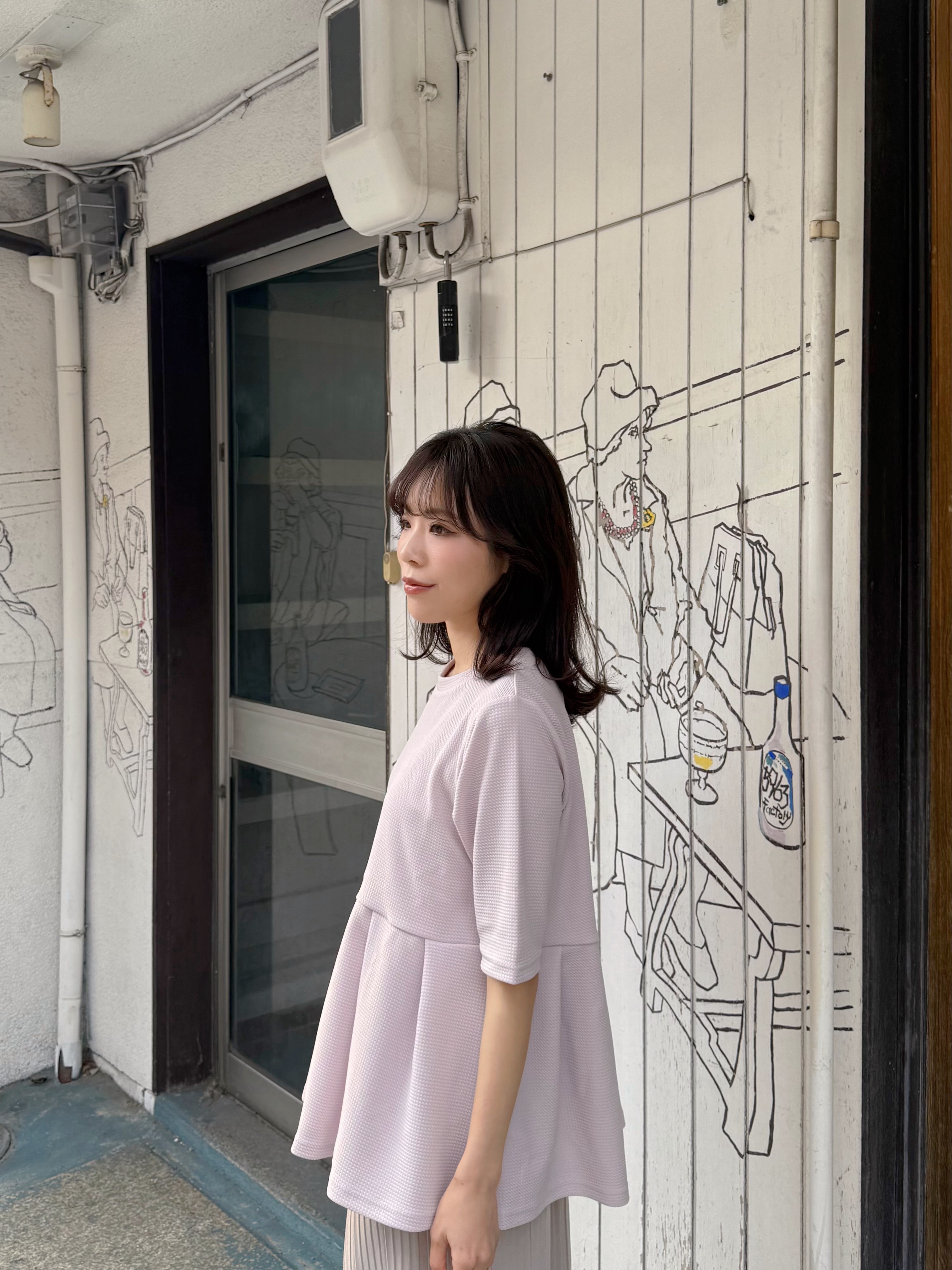 2色•傘擺寬鬆Tee